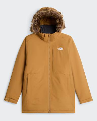 Mens Aral Insulated Parka TNF Utility Brown hero