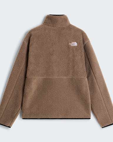 Mens Koian 12 Zip HighPile Fleece TNF Mocha Brown alt1