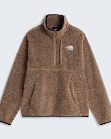 Mens Koian 12 Zip HighPile Fleece TNF Mocha Brown hero