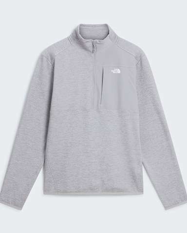 Flsov bunda s krtkm zipem TNF Performance pro pny TNF TNF Pale Grey Heather hero