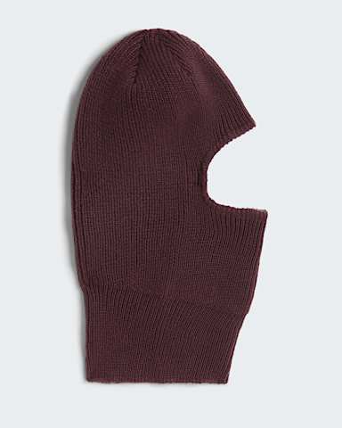 TNF Logo Box Knit Balaclava TNF Deep Burgundy alt2