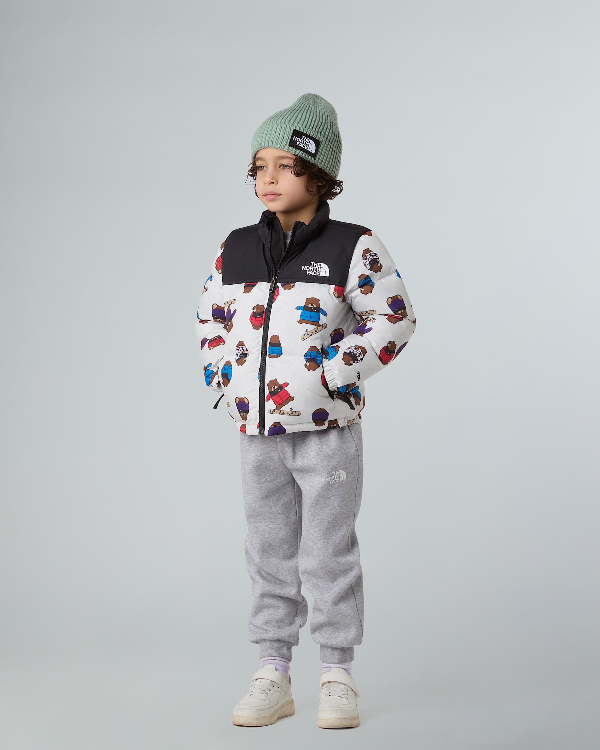 Veste imprime 1996 Retro Nuptse pour enfant TNF ALT5