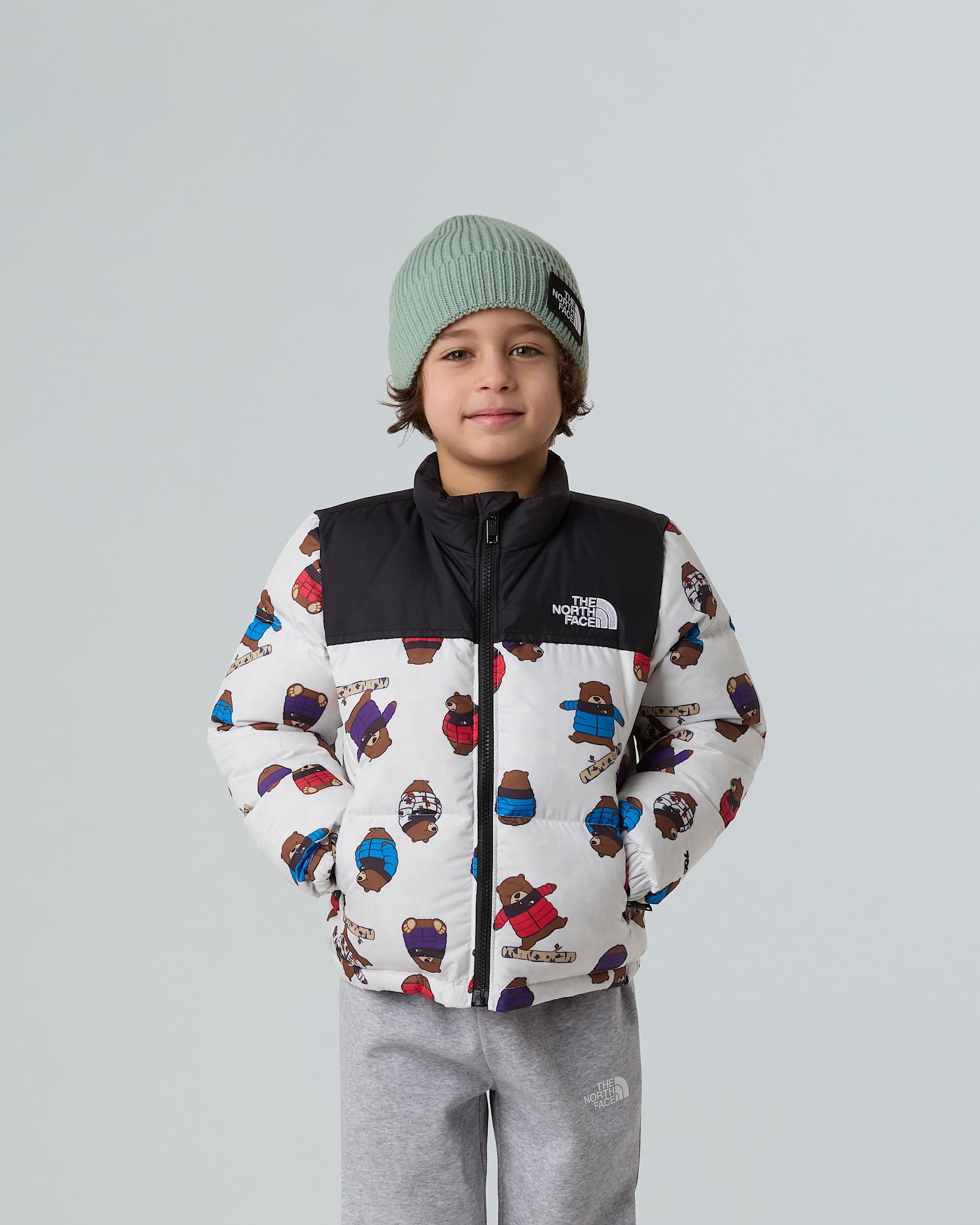 Veste imprime 1996 Retro Nuptse pour enfant TNF ALT4
