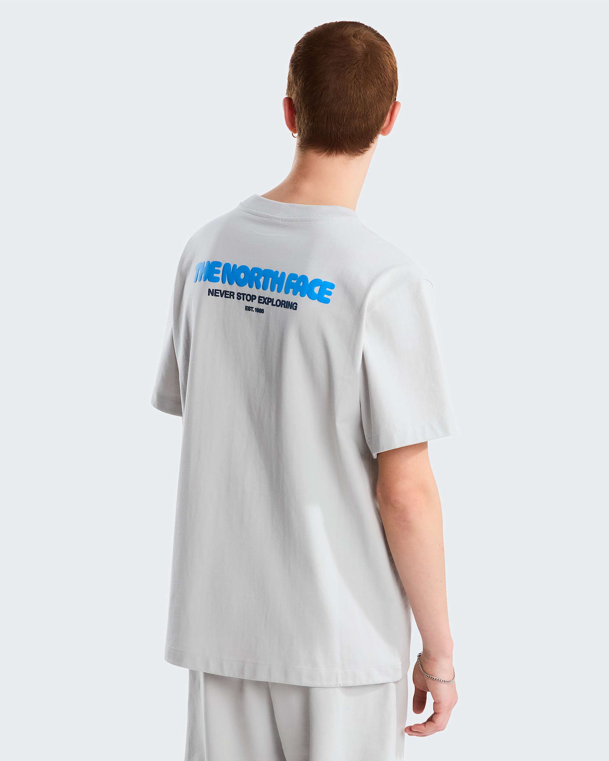 Mens Explore Fonts Relaxed Pocket Graphic TShirt TNF HERO
