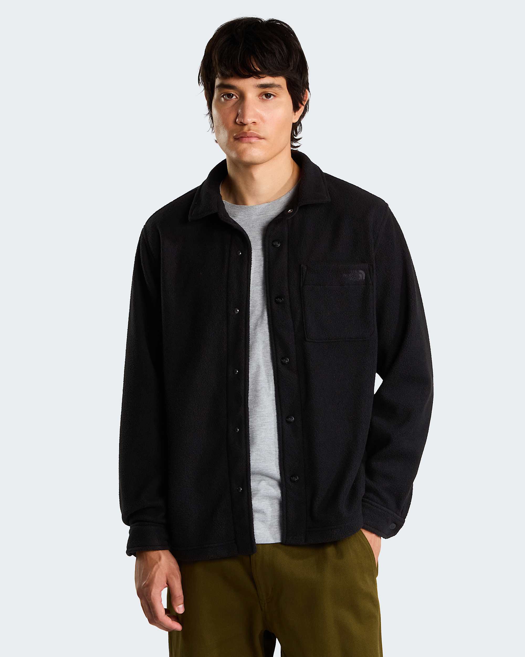 Langrmet Open Range Fleece skjorte til herrer TNF ALT3