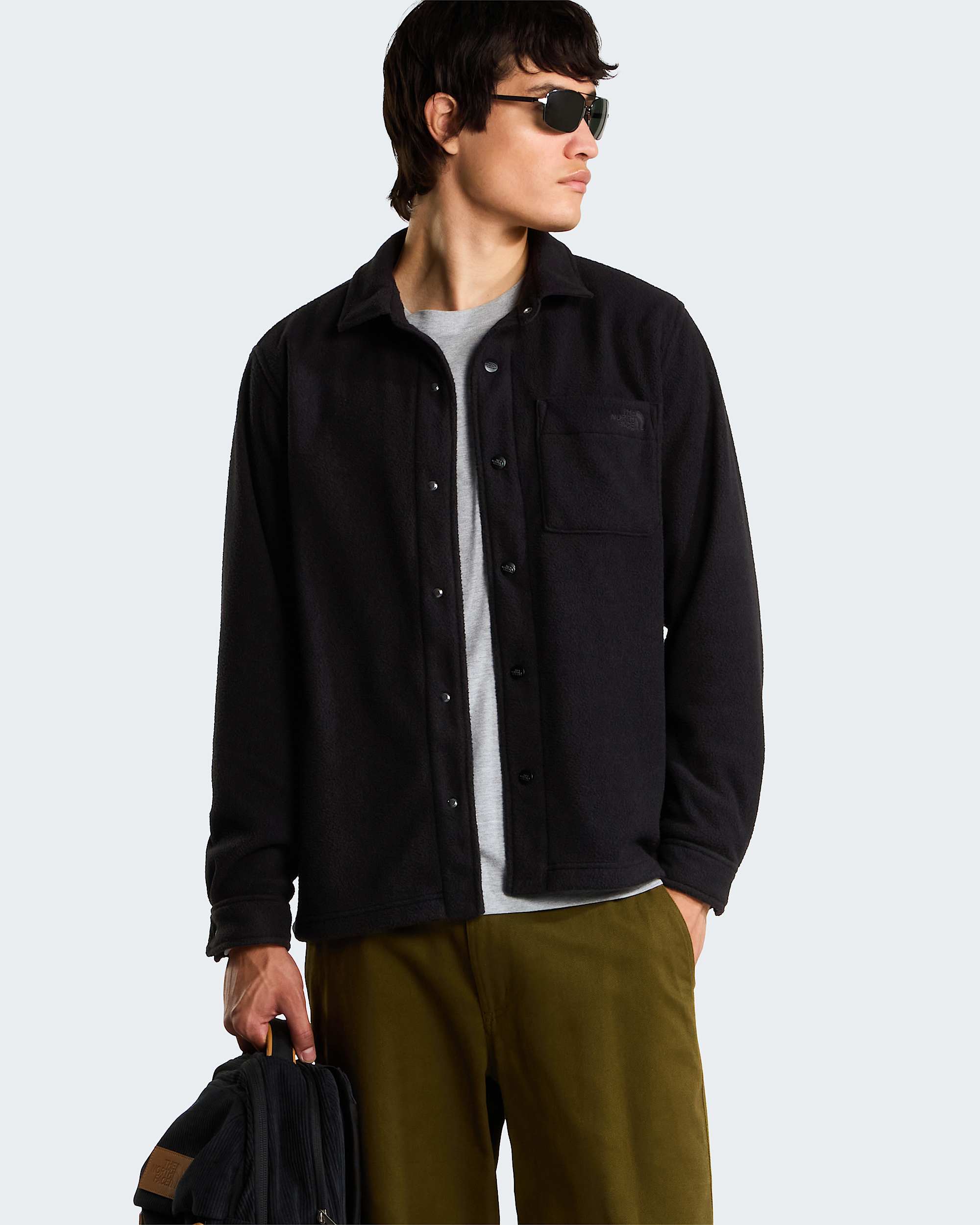 Langrmet Open Range Fleece skjorte til herrer TNF ALT8