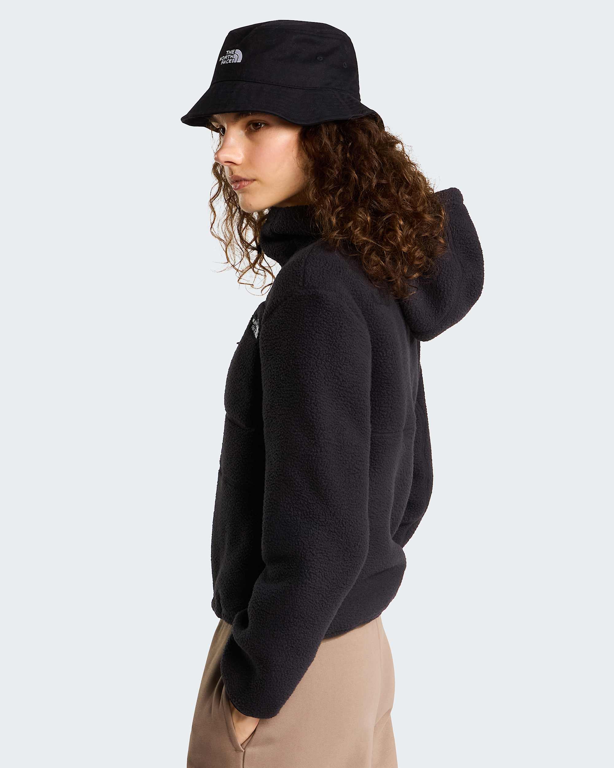 Yumiori 14 Zip Novelty Hooded Fleece Jacket W TNF alt2
