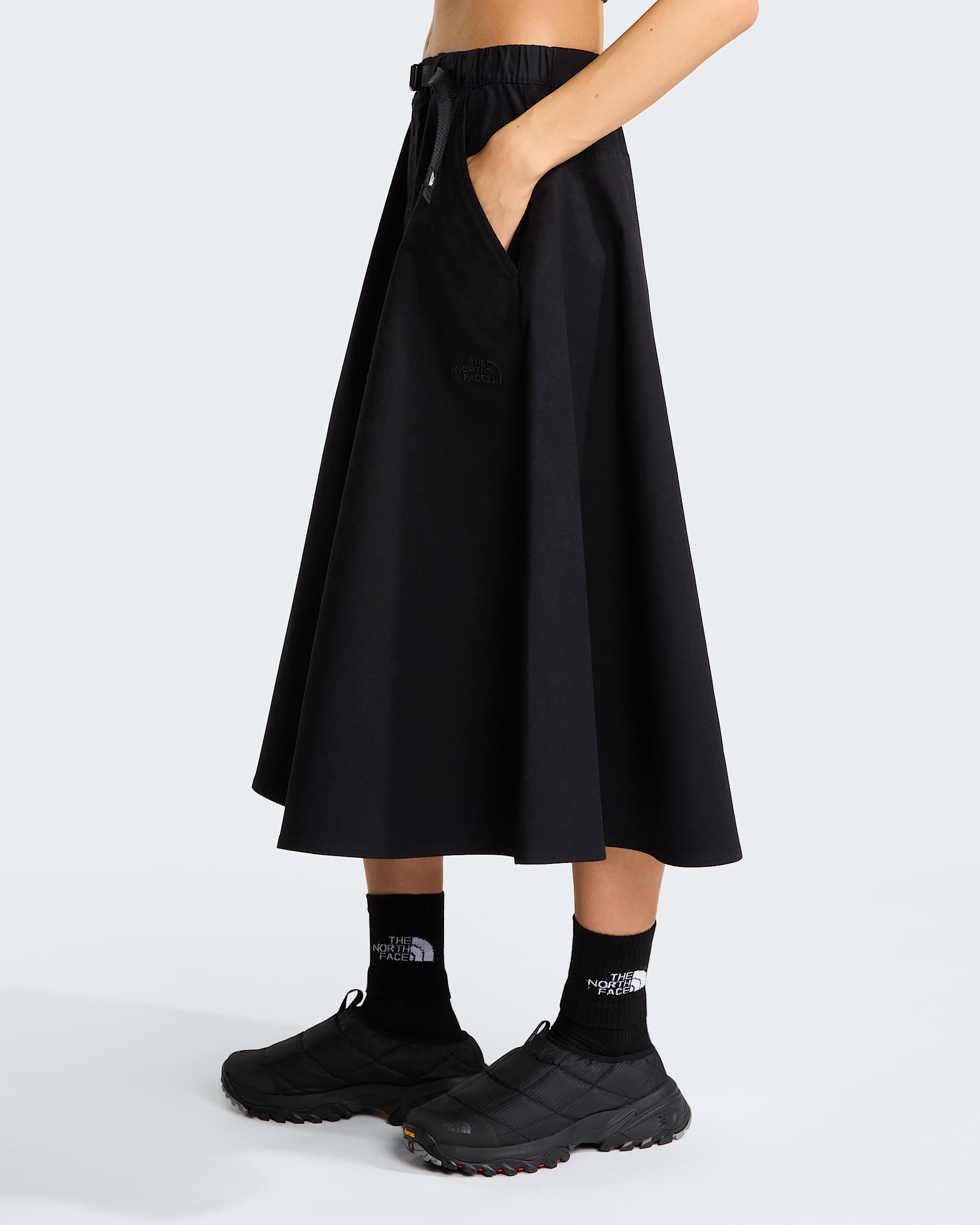 Womens Pinecrest Belted Skirt TNF TNF Black ALT2
