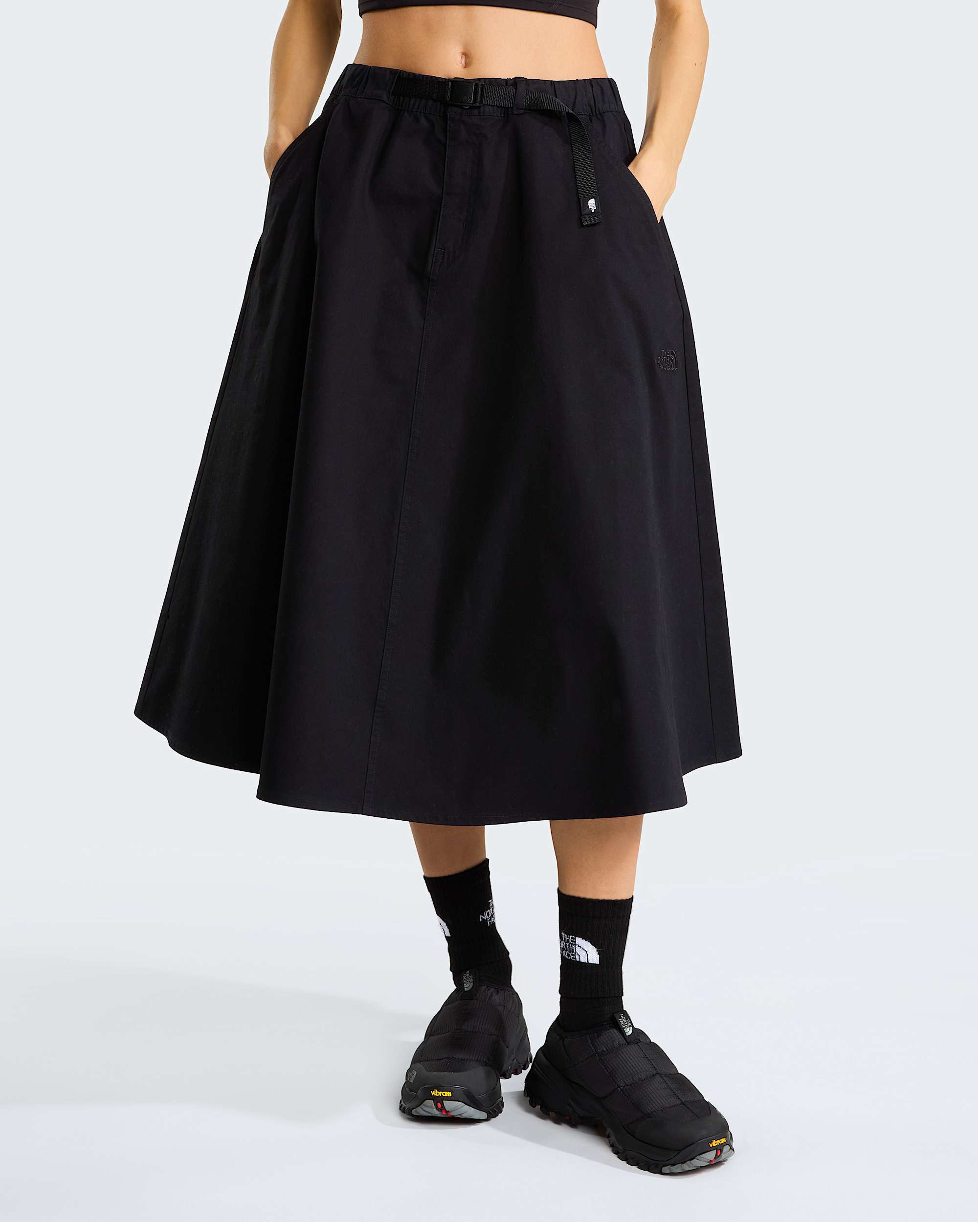 Womens Pinecrest Belted Skirt TNF TNF Black HERO