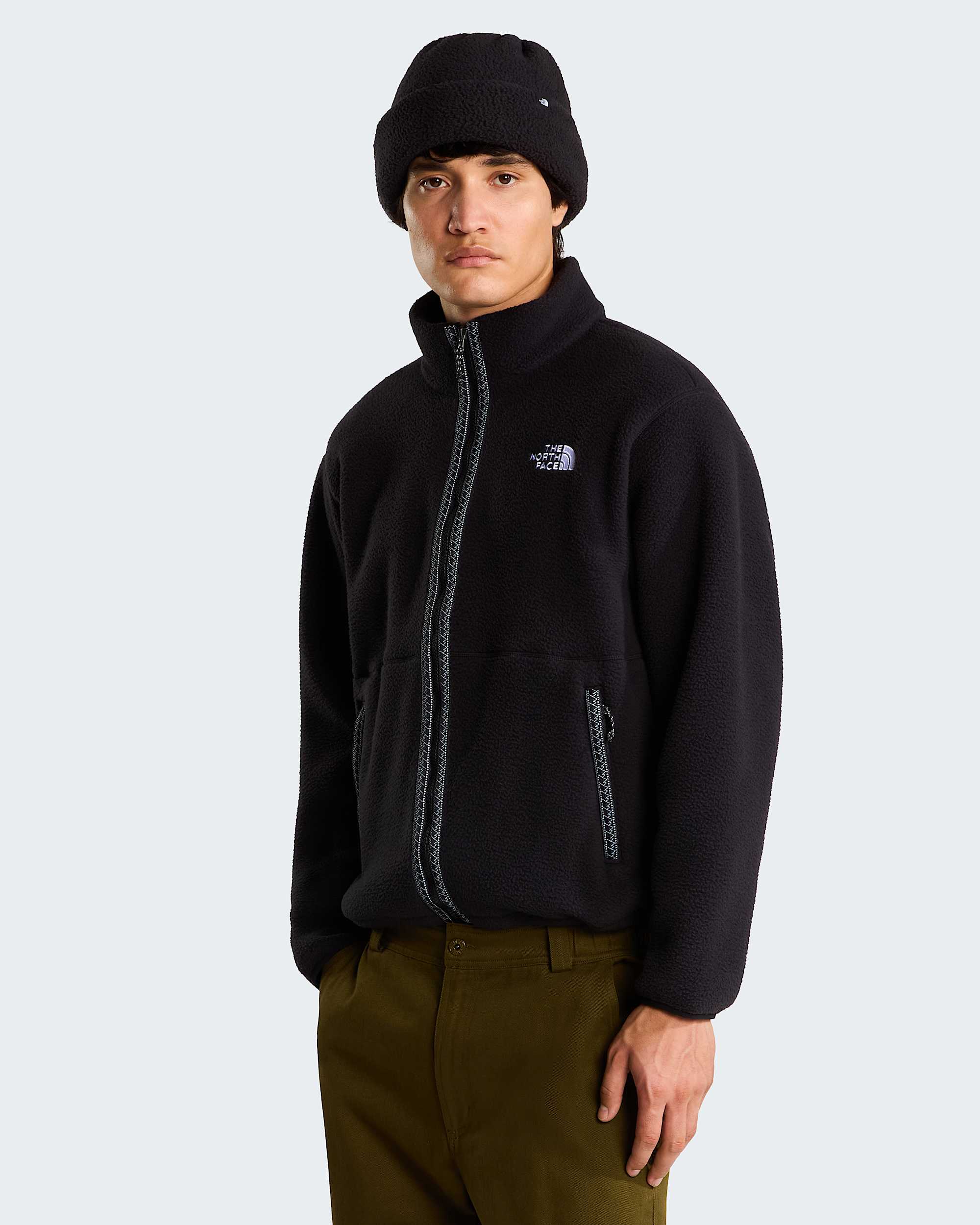 Casaco polar com fecho de correr integral TNF Fleeski para homem TNF HERO
