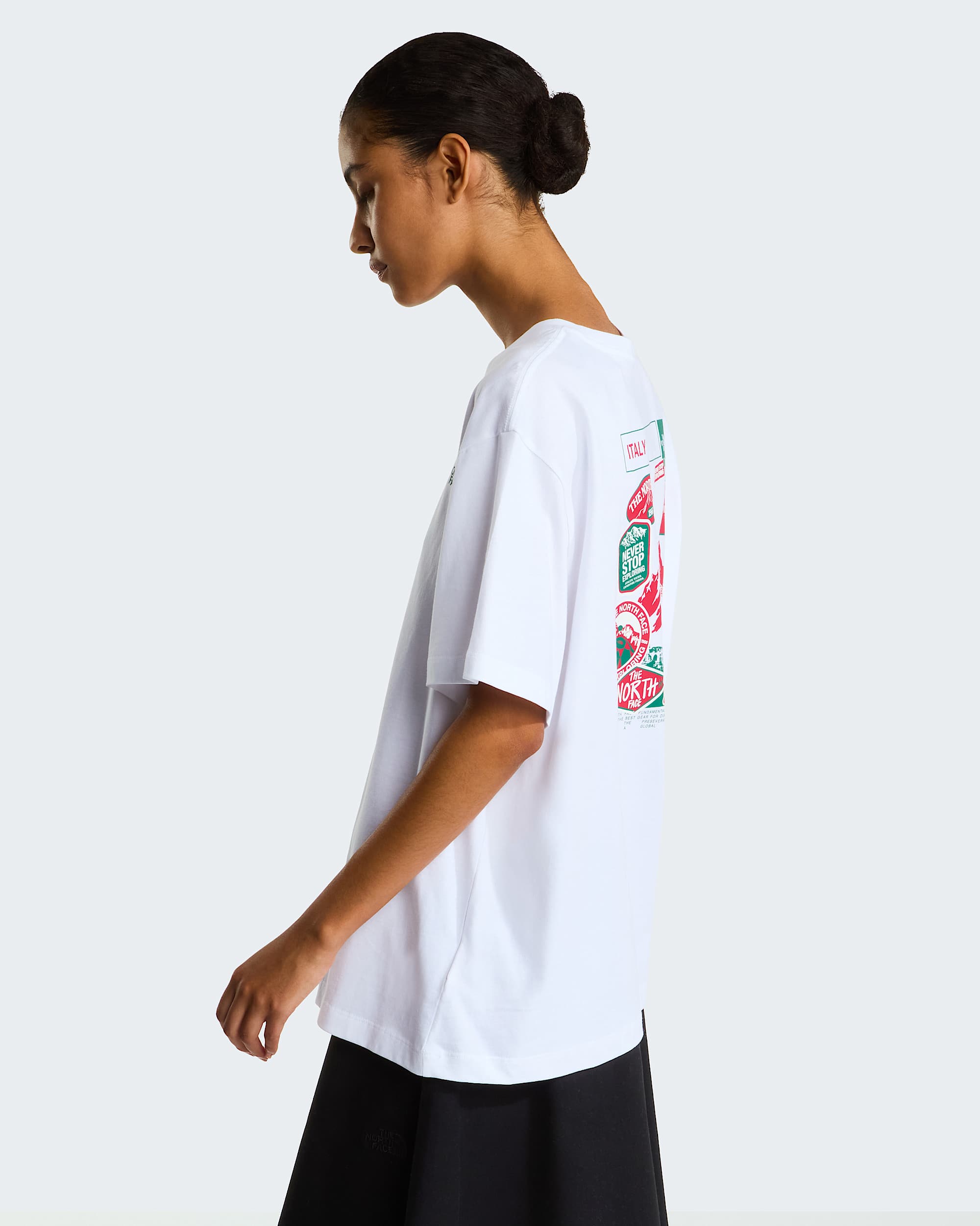 Country Stickers Italy Relaxed TShirt Unisex TNF ALT3