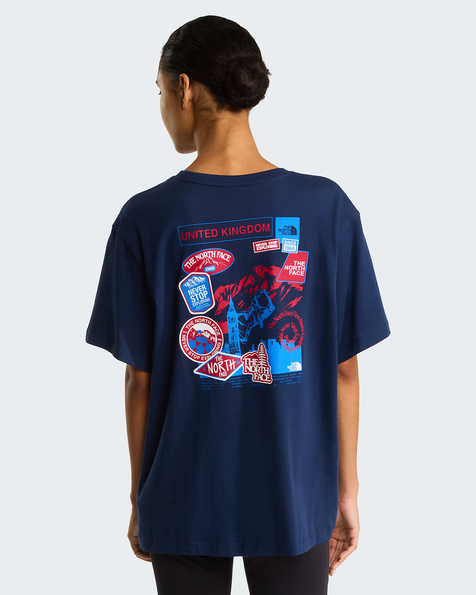 Luny Tshirt unisex Country Stickers UK TNF HERO