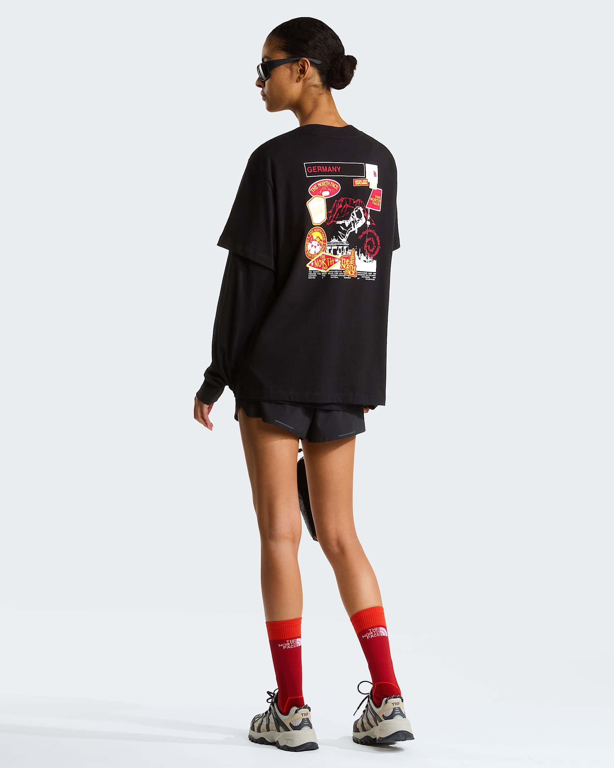 Country Stickers Germany Relaxed Tshirt Unisex TNF ALT2