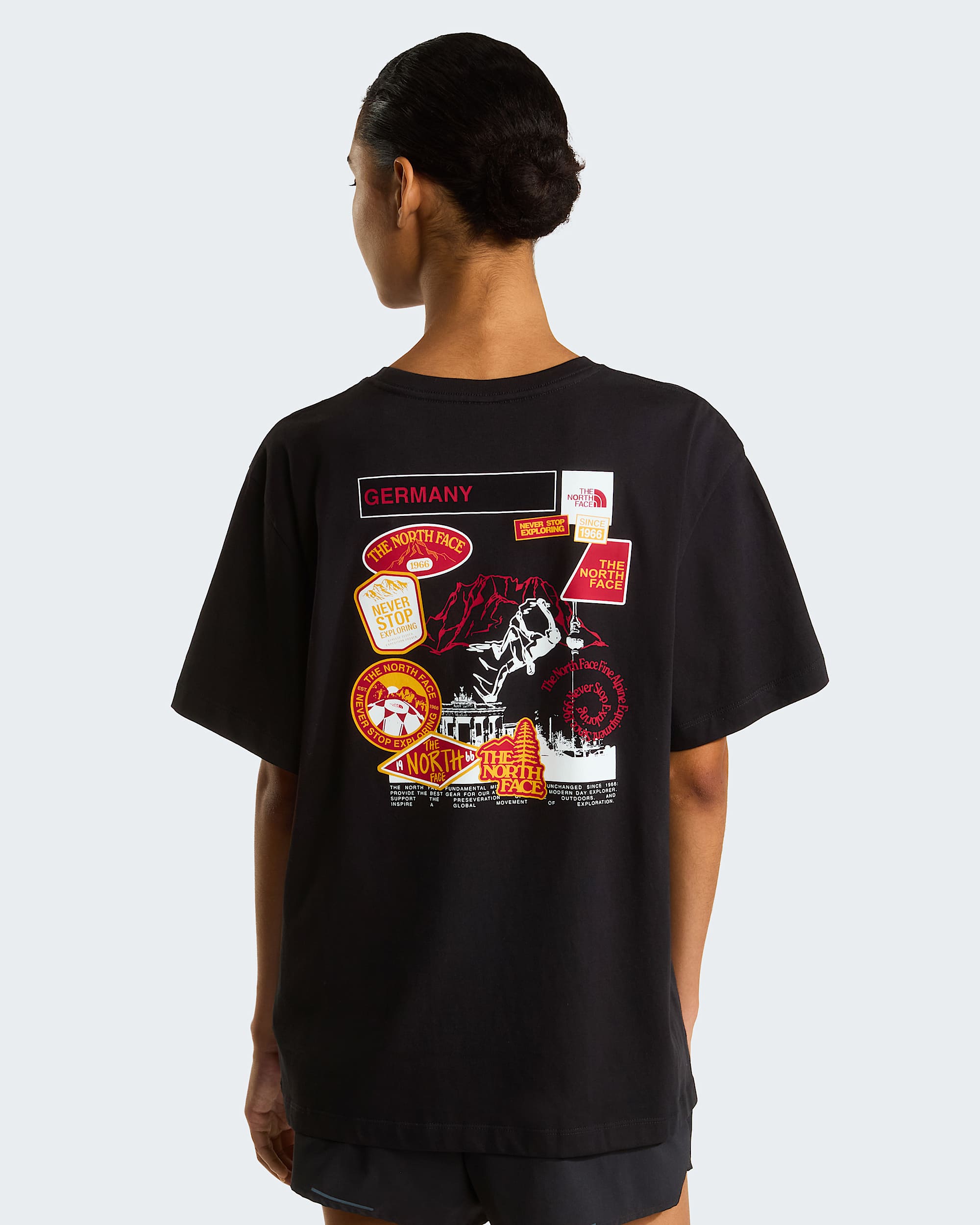 Country Stickers Germany Relaxed Tshirt Unisex TNF HERO