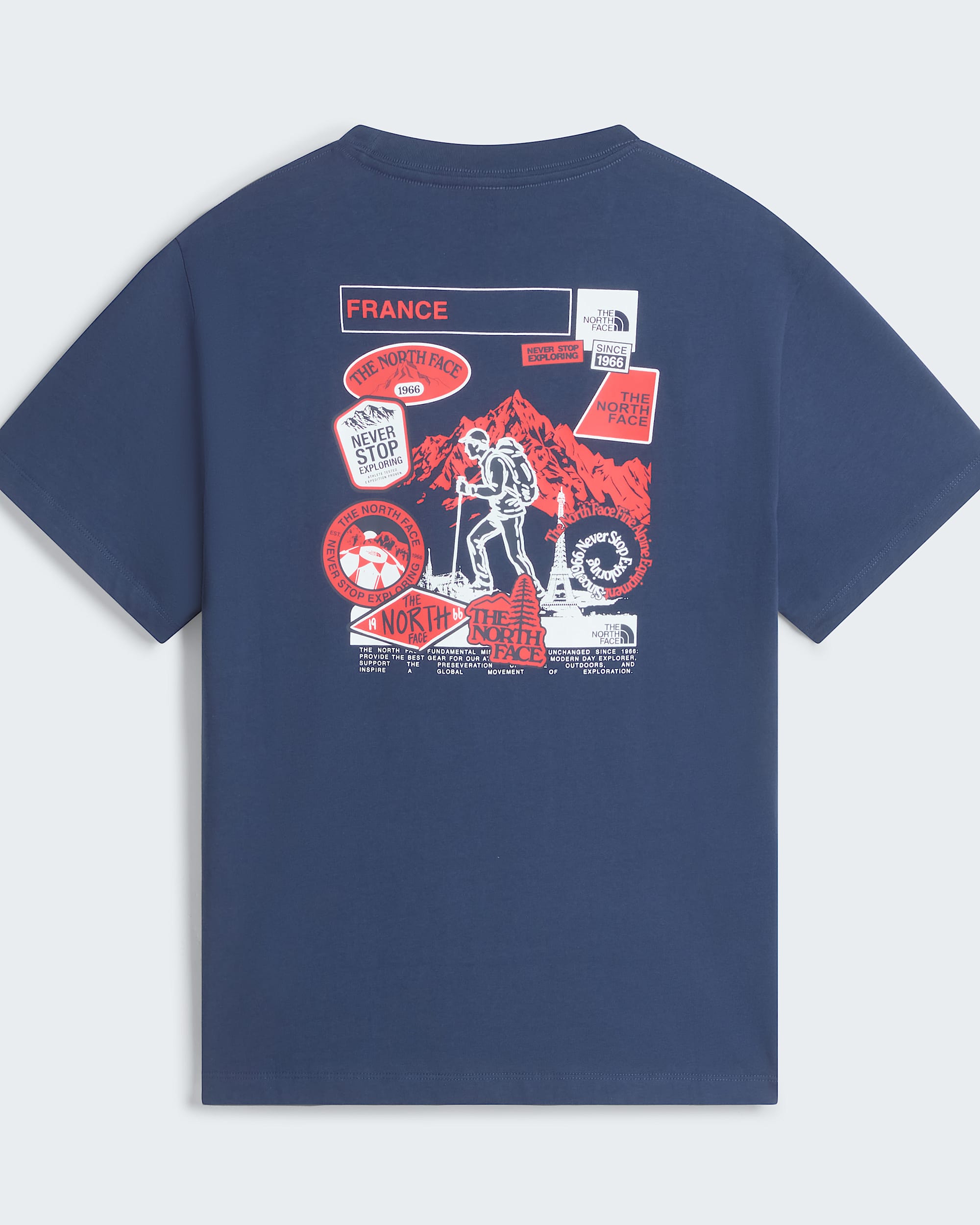 Country Stickers France Relaxed Tshirt Unisex TNF ALT31
