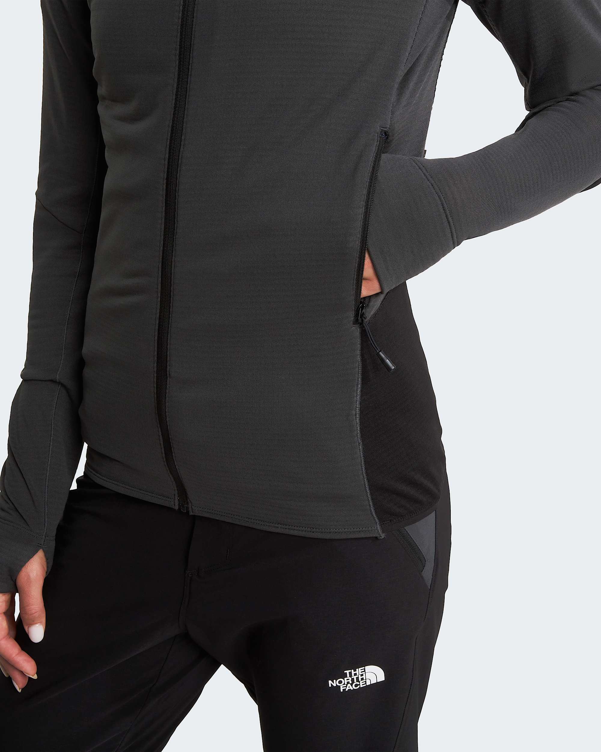Womens Bolt Polartec Power Grid Hooded Jacket TNF alt12
