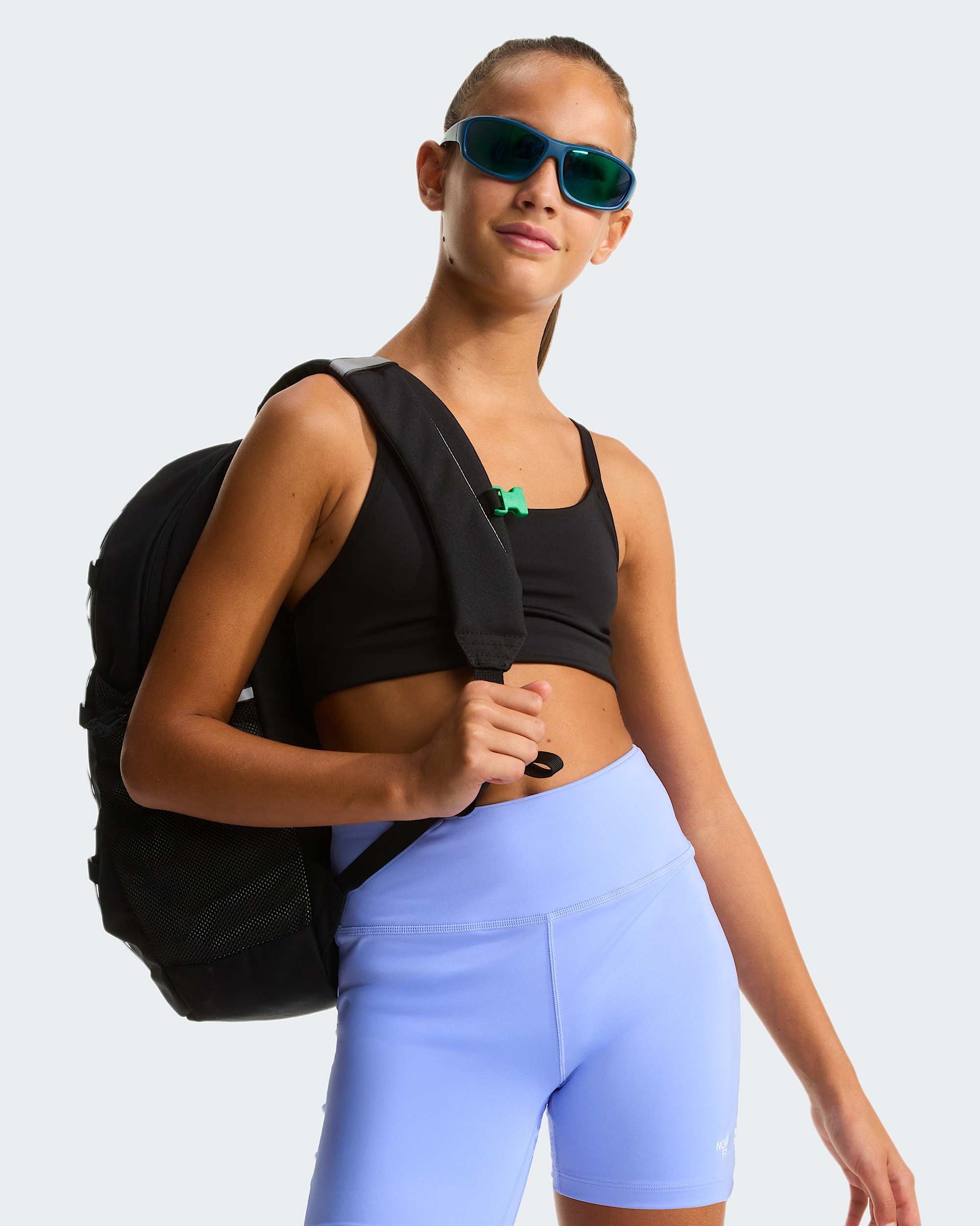 Girls Flex 5 Tight Shorts TNF alt9