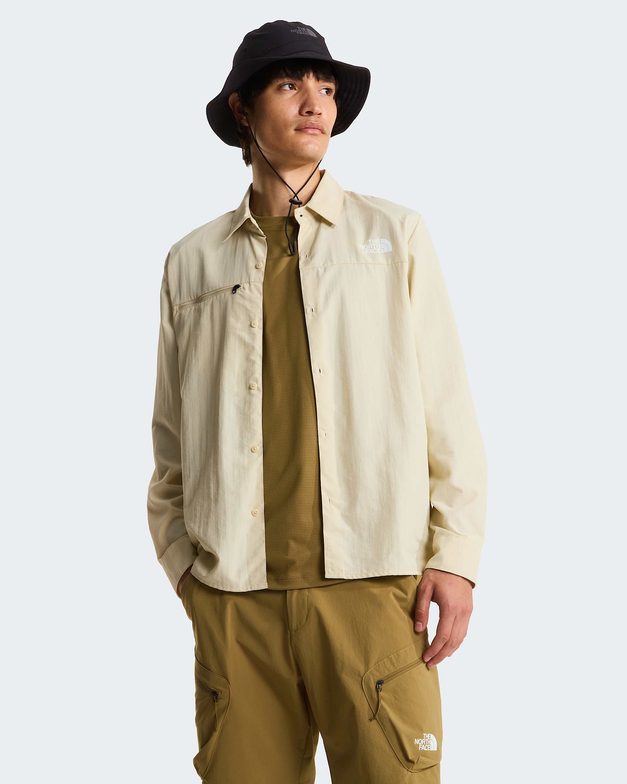 Mens Packable LongSleeve Shirt TNF alt8