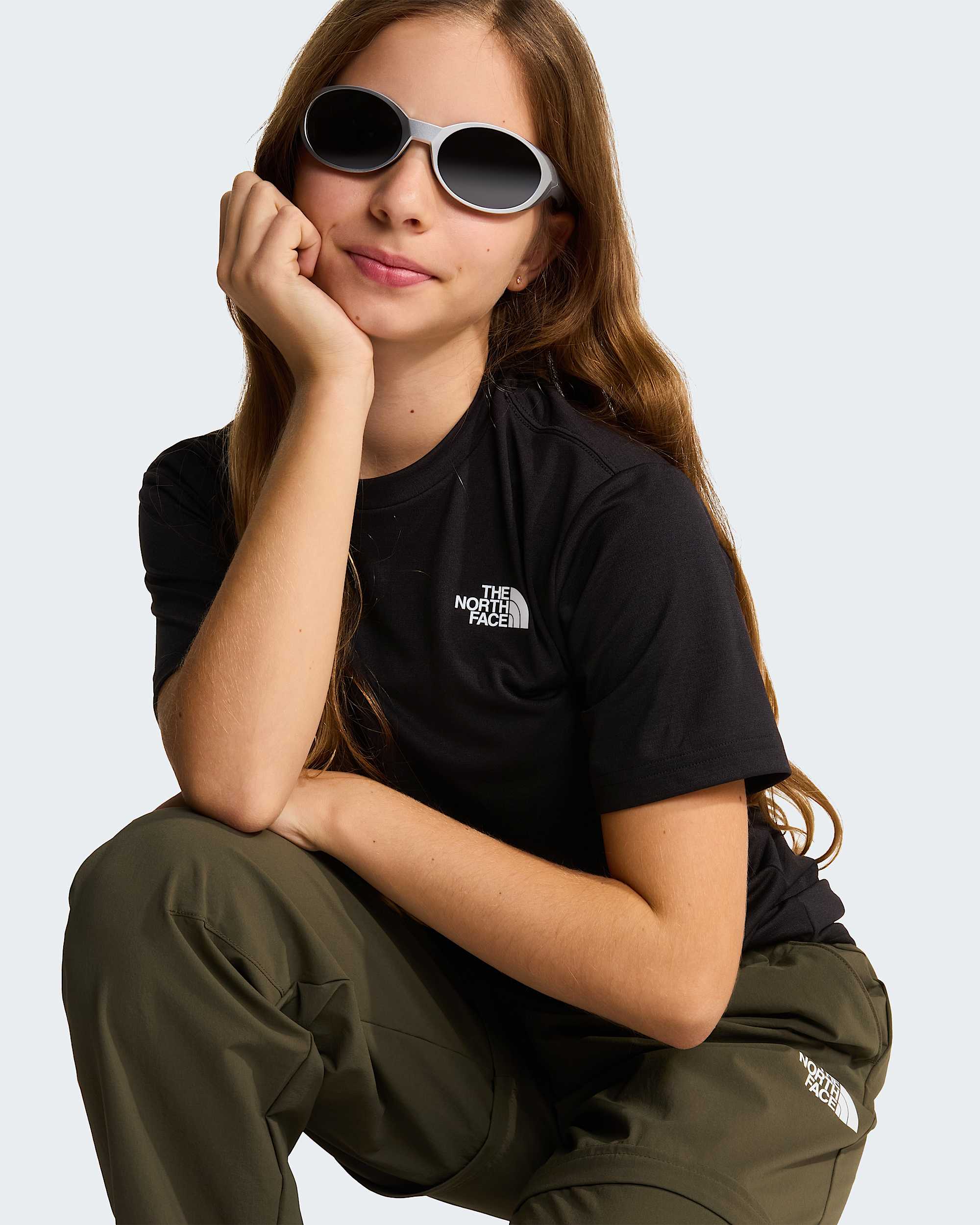 Leichte ZipoffWanderhosen fr Jugendliche TNF alt17