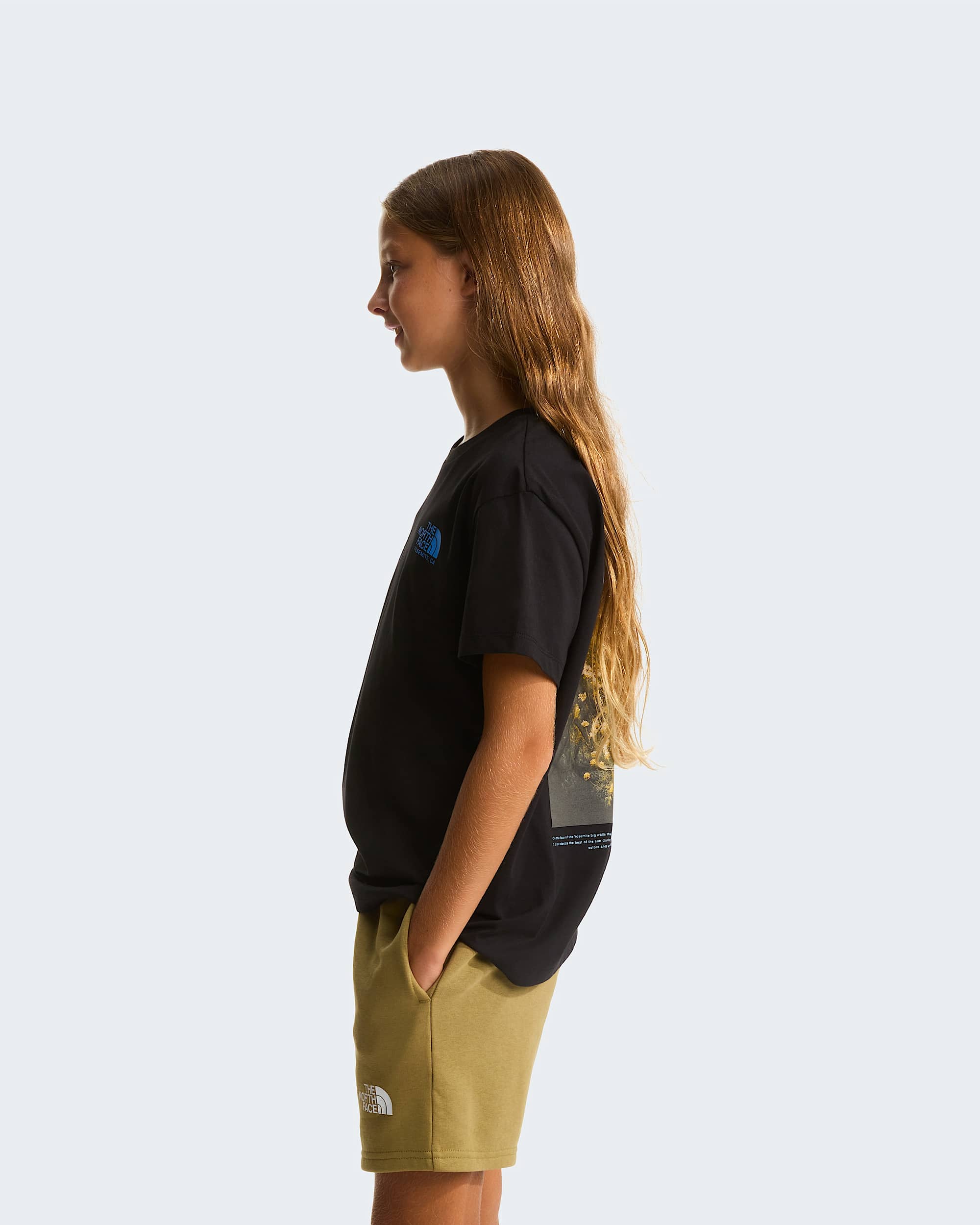 Girls Flora Relaxed TShirt TNF alt7