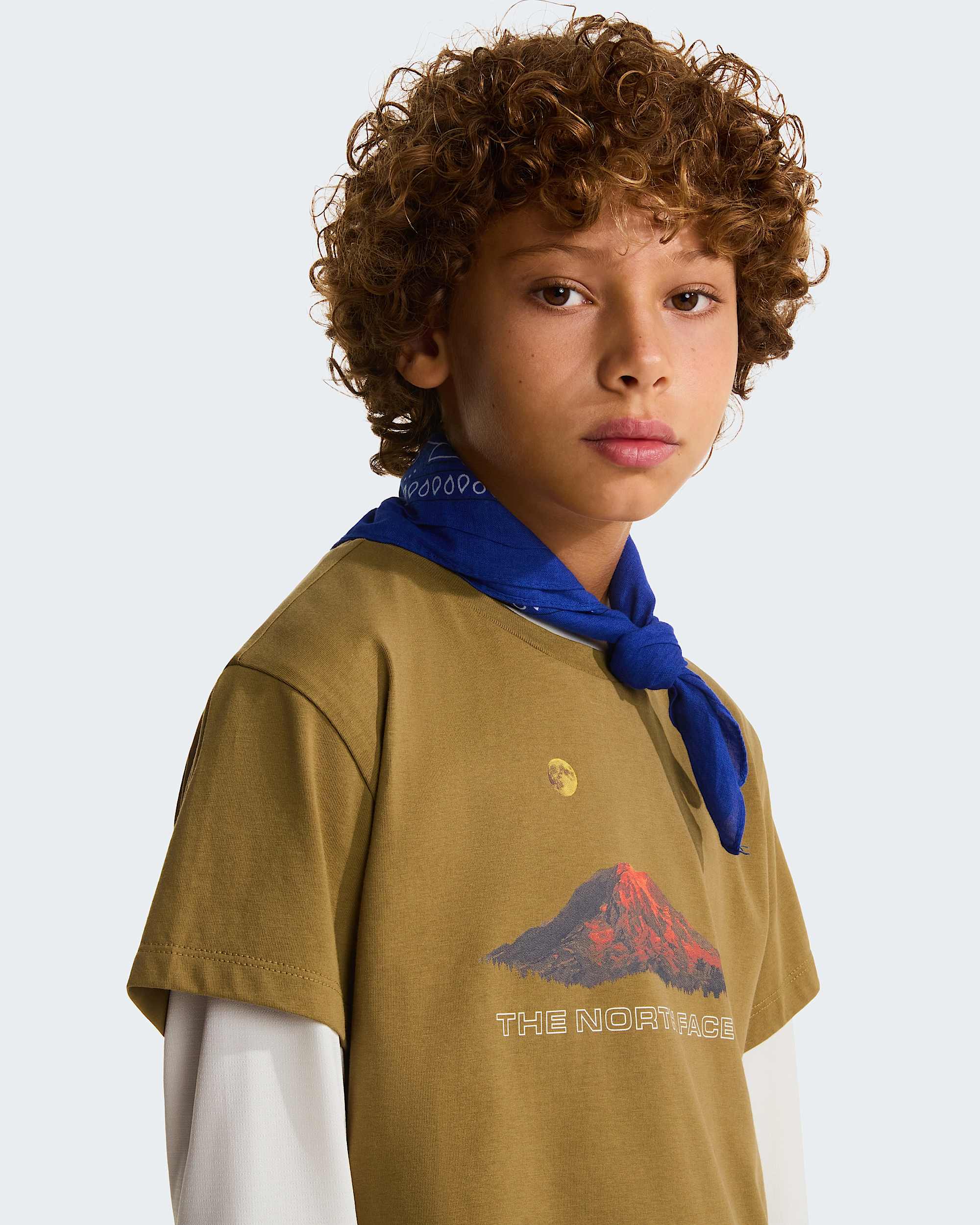 Boys Mountain Night Relaxed TShirt TNF alt9