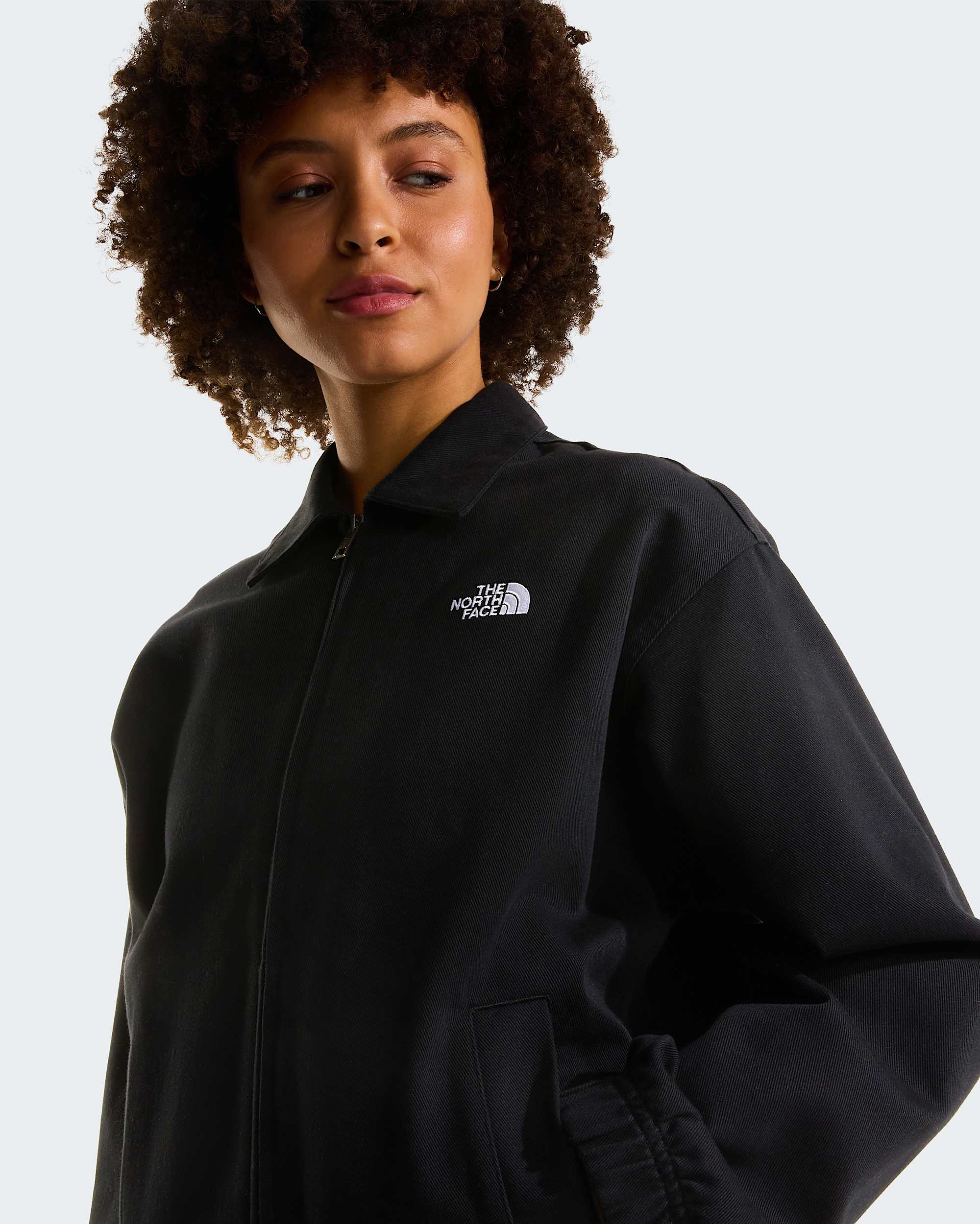 Womens Twill Collared Jacket TNF alt10