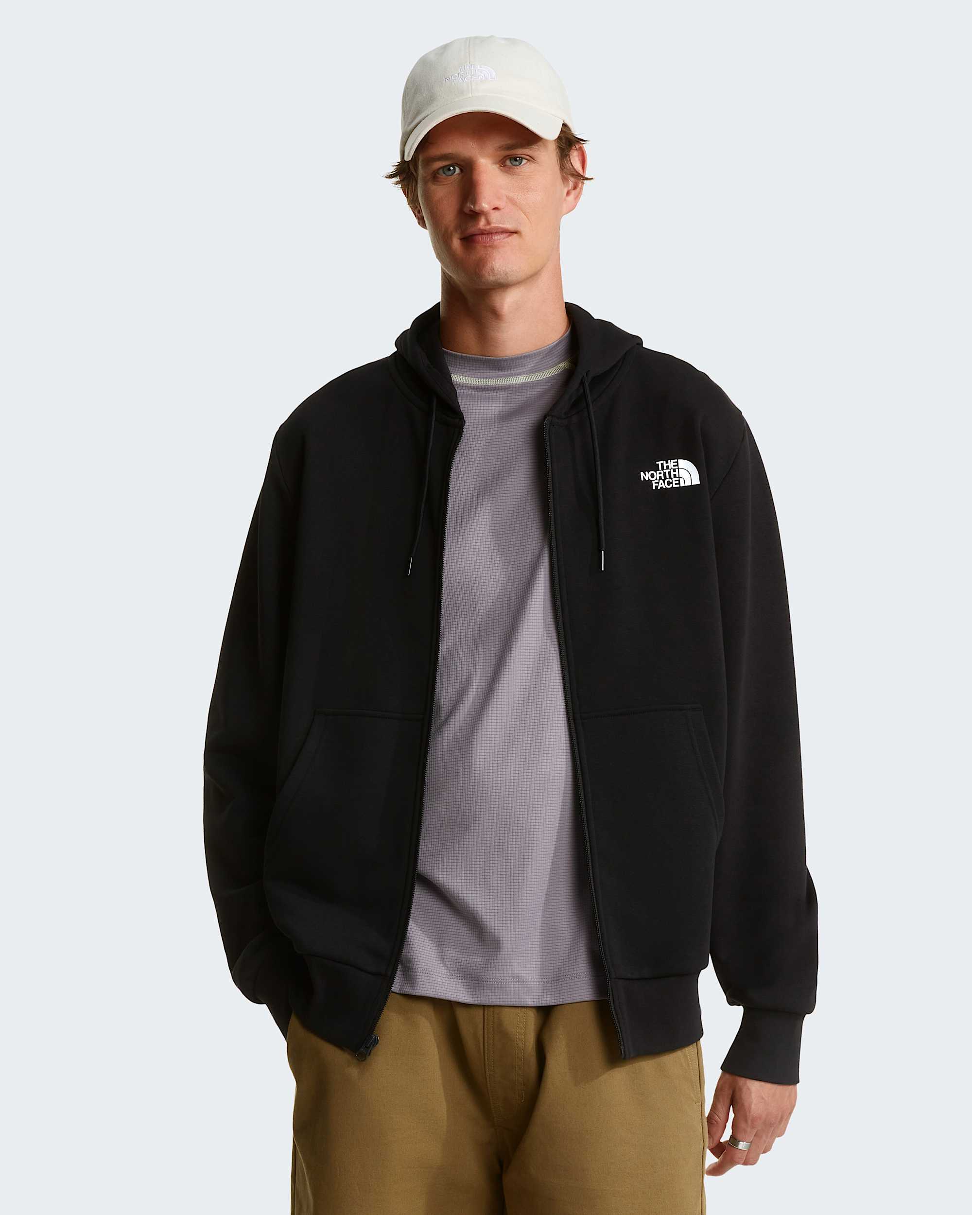 Sudadera recta y ligera con capucha Simple Dome para hombre TNF alt7