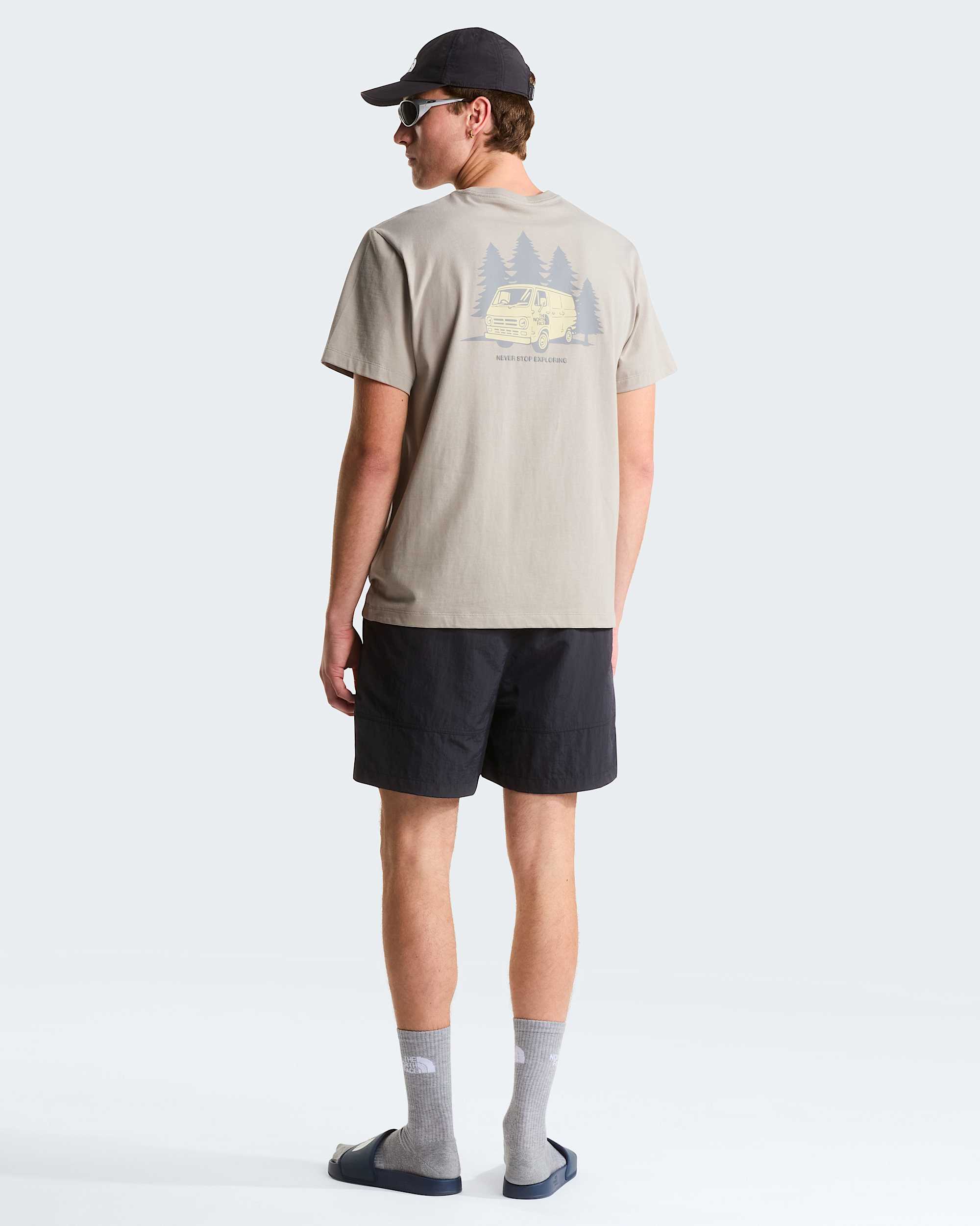 Van Life relaxt geschnittenes TShirt mit Grafik fr Herren TNF alt6