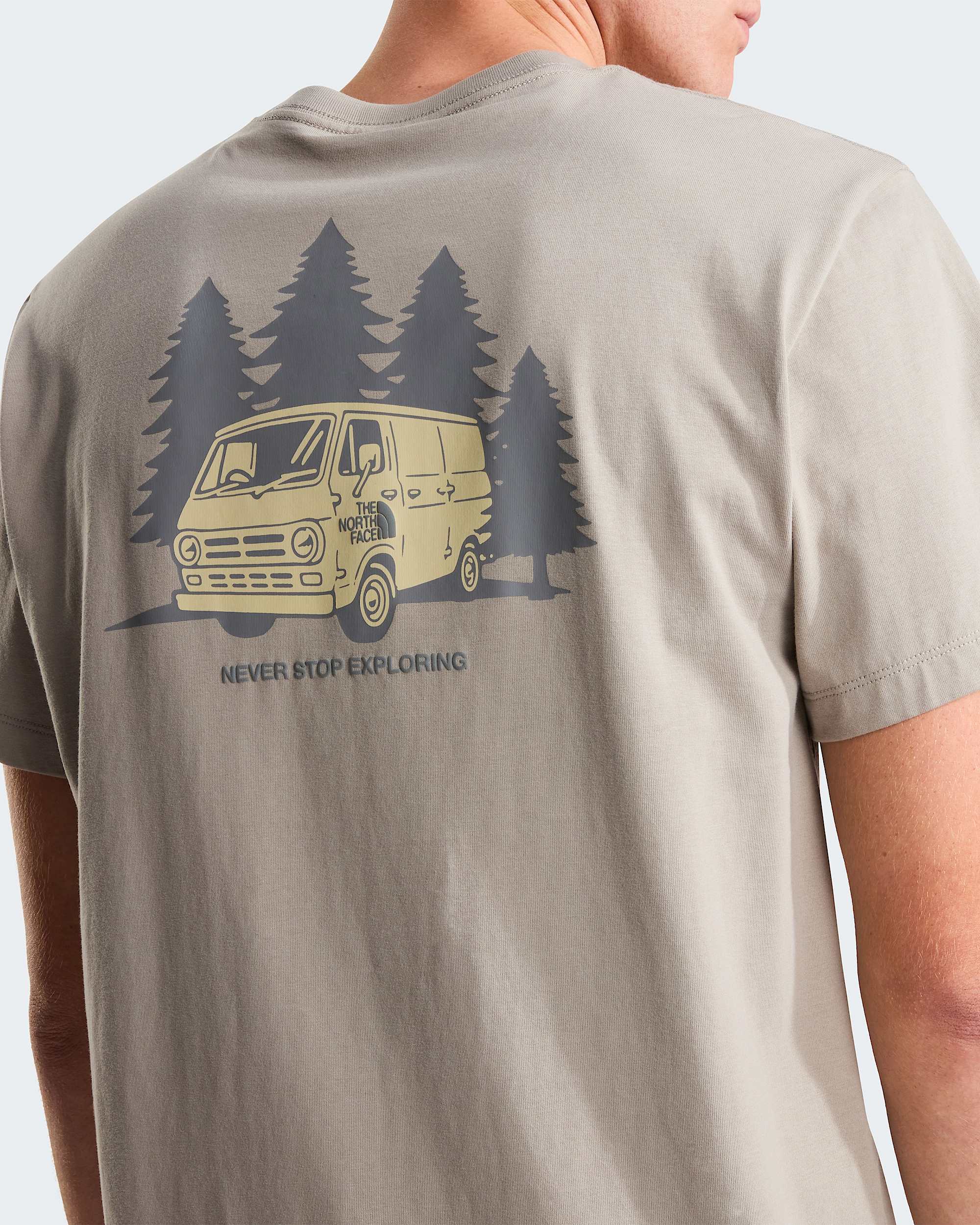 Van Life relaxt geschnittenes TShirt mit Grafik fr Herren TNF alt9