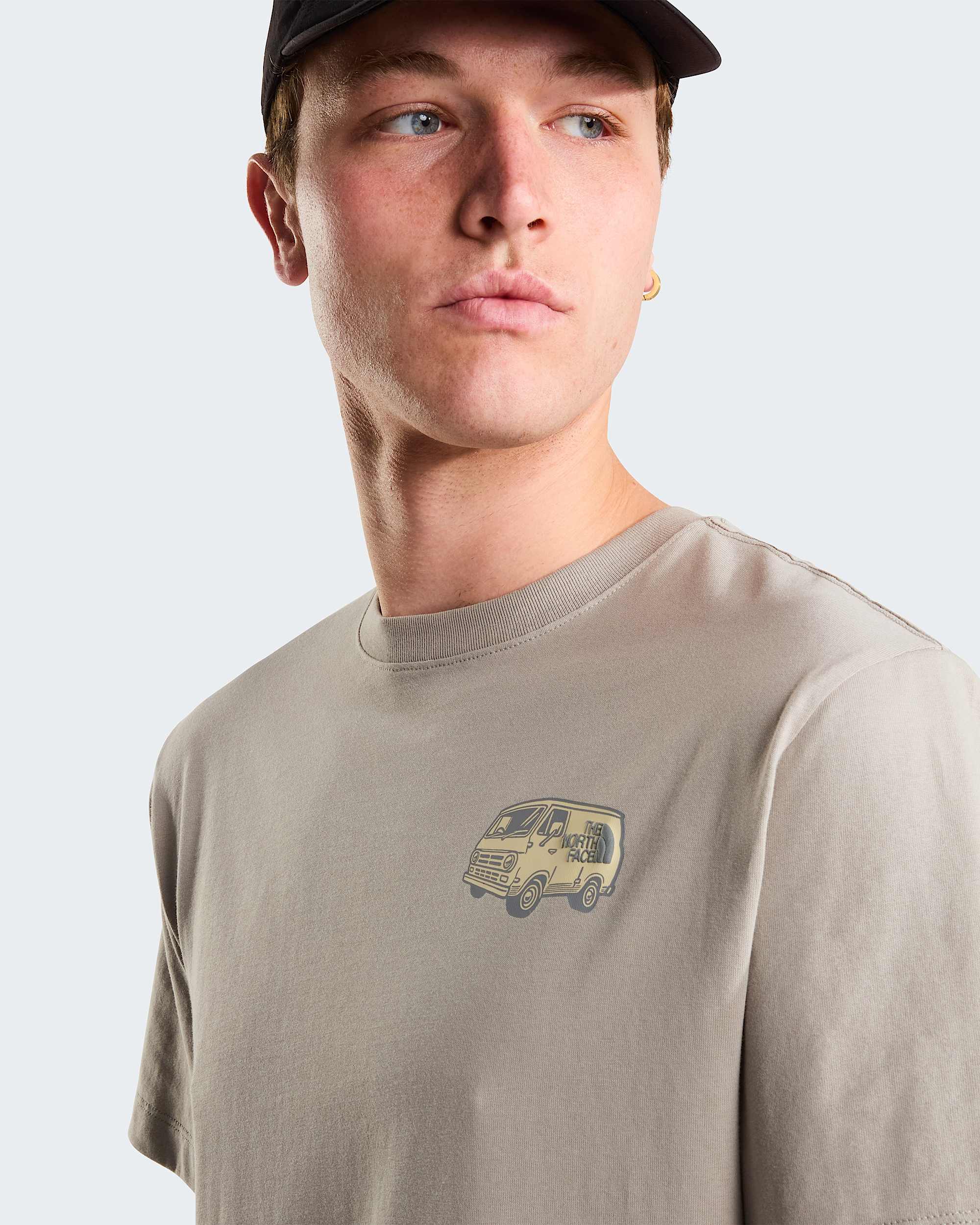 Van Life relaxt geschnittenes TShirt mit Grafik fr Herren TNF alt8