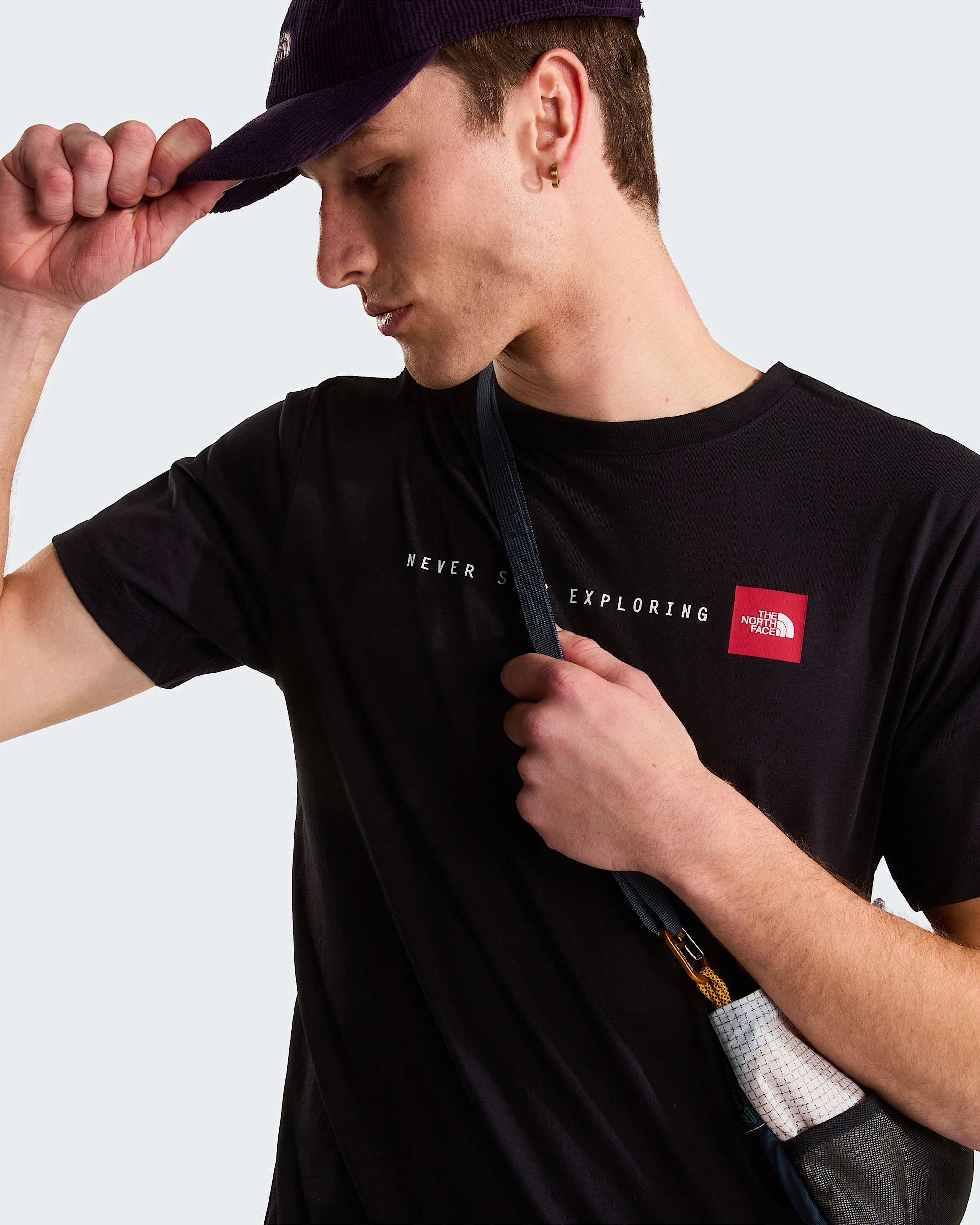 Never Stop Exploring normal geschnittenes TShirt mit Grafik fr Herren TNF alt9