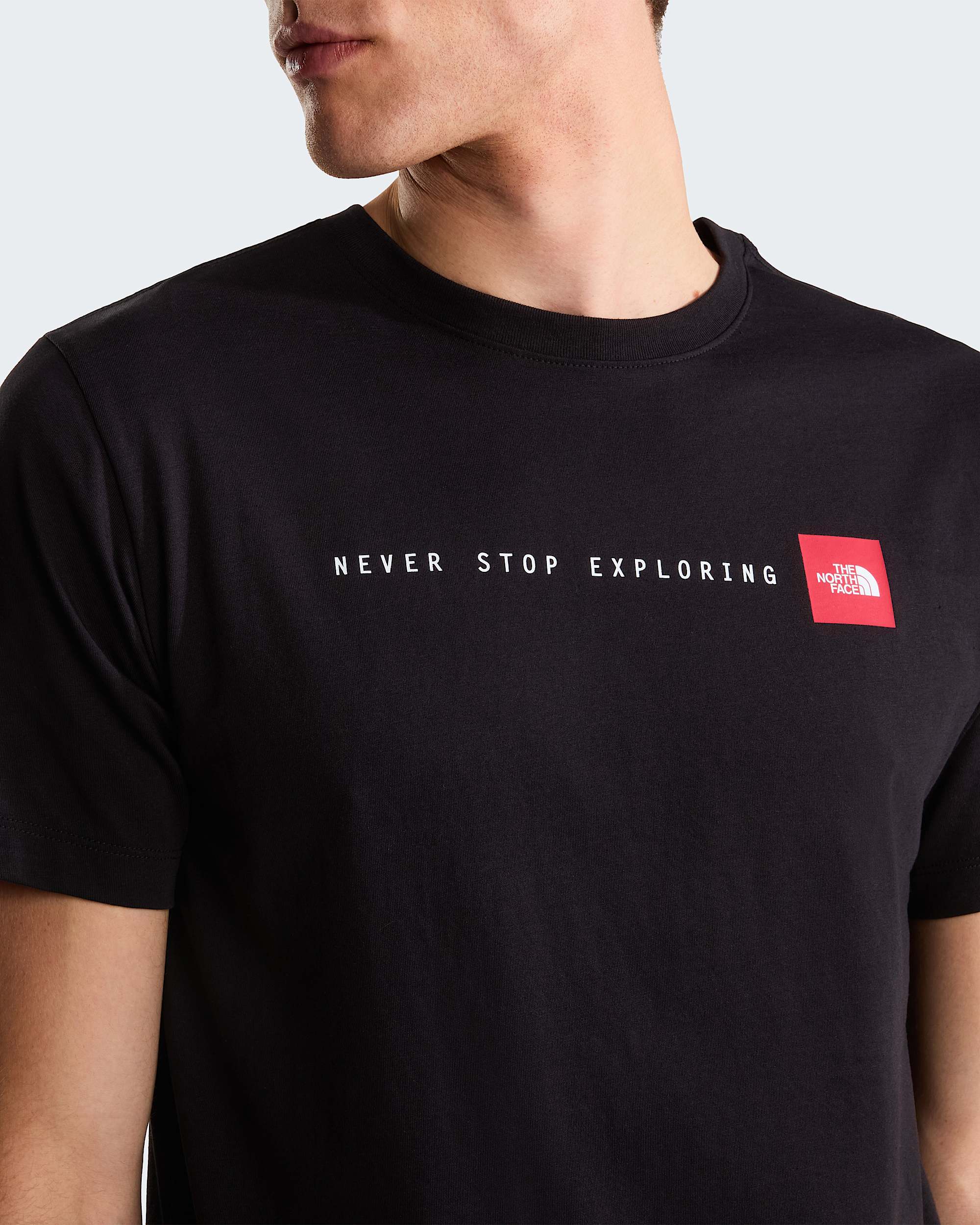 Never Stop Exploring normal geschnittenes TShirt mit Grafik fr Herren TNF alt8