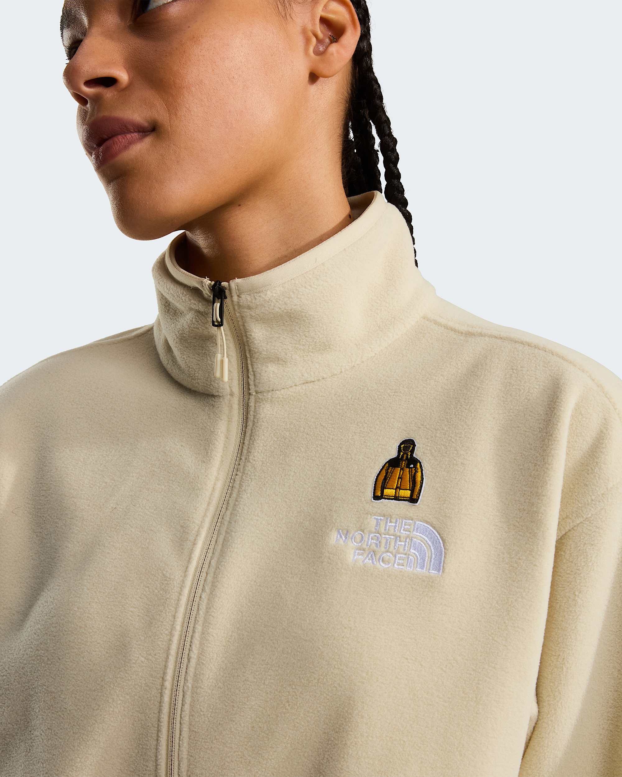 Womens 60th Anniversary Glacier Short Fleece TNF alt8