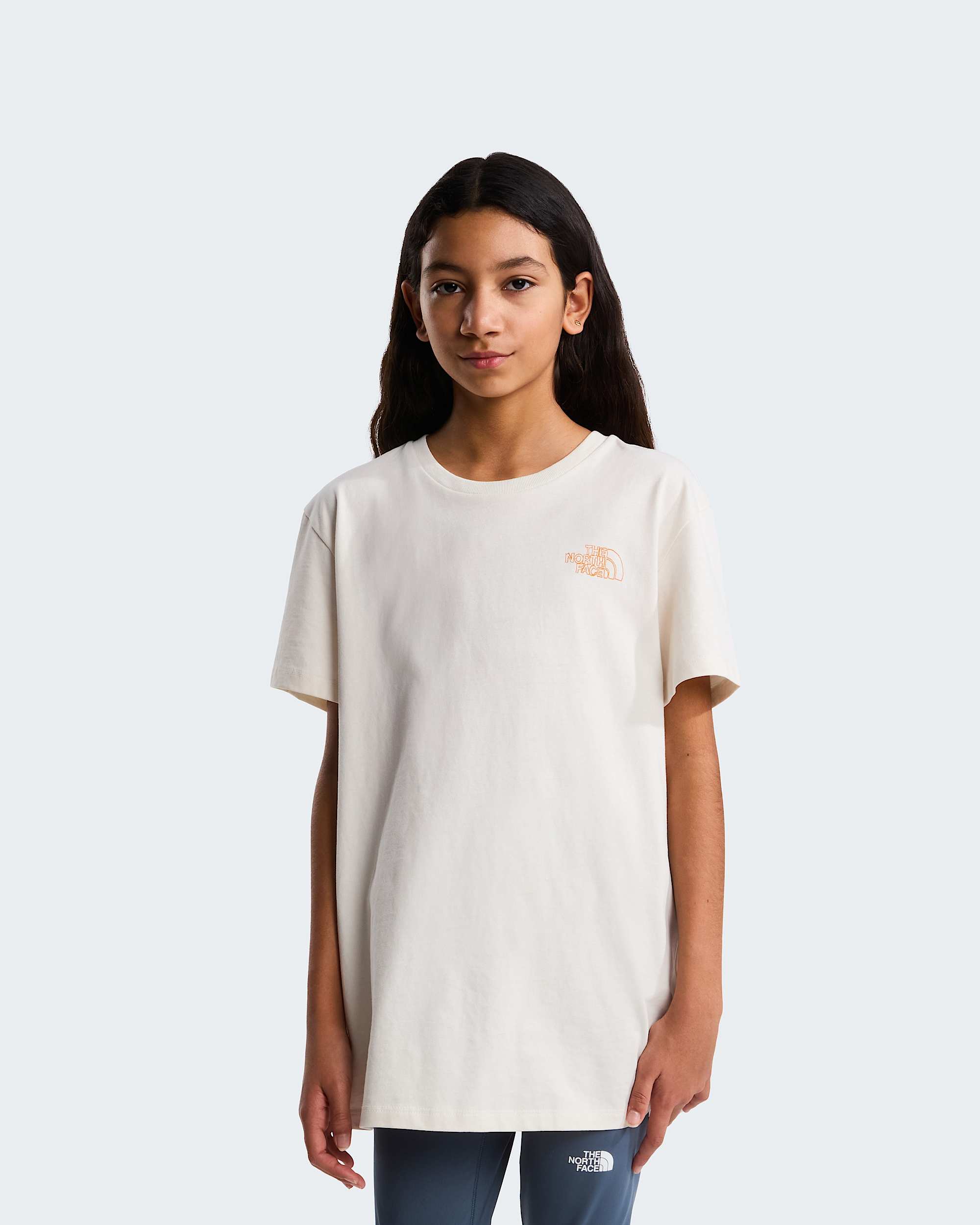 Teens Flower Scribble Relaxed TShirt TNF alt16