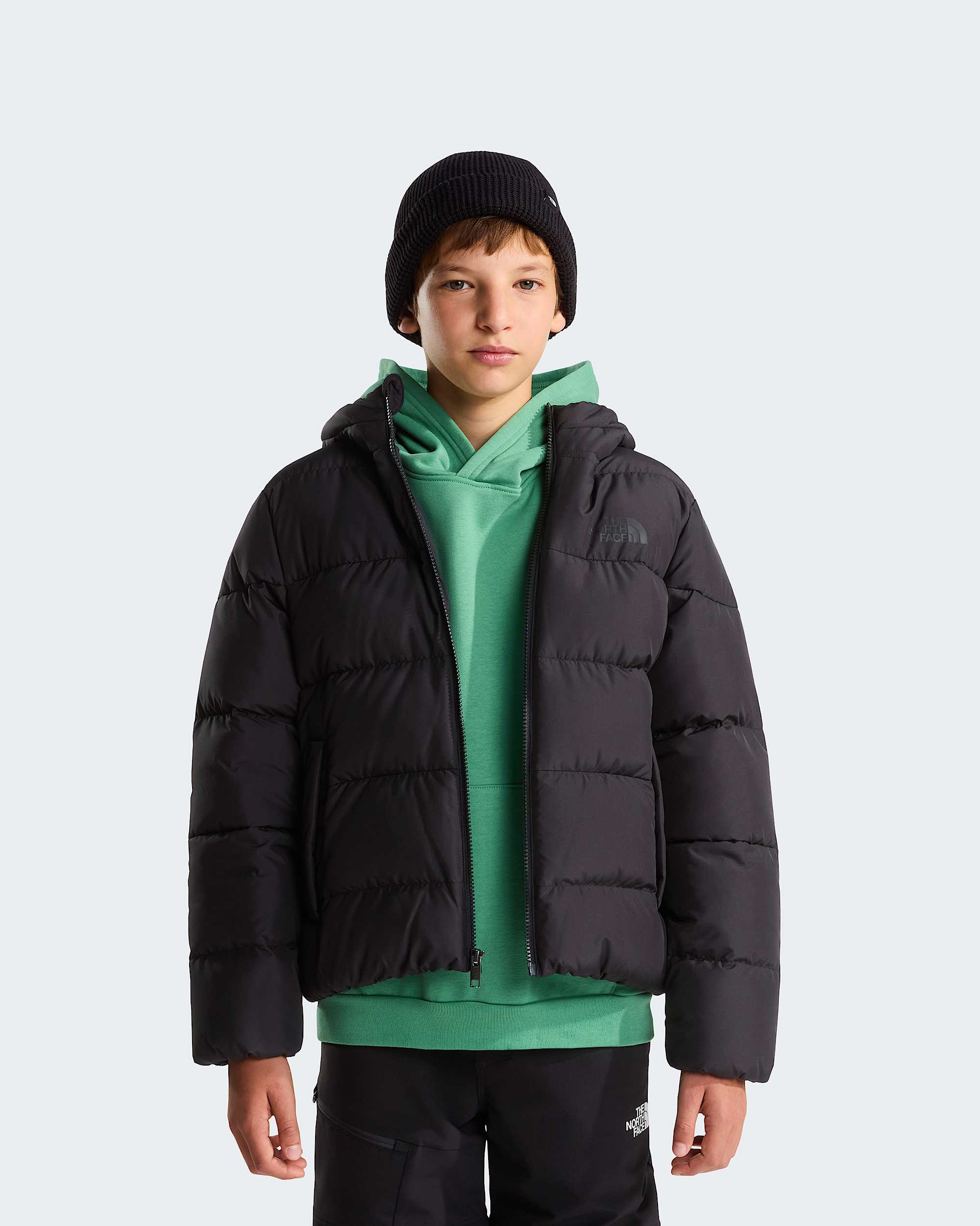 Chaqueta con capucha Frost Fall para jvenes TNF alt4