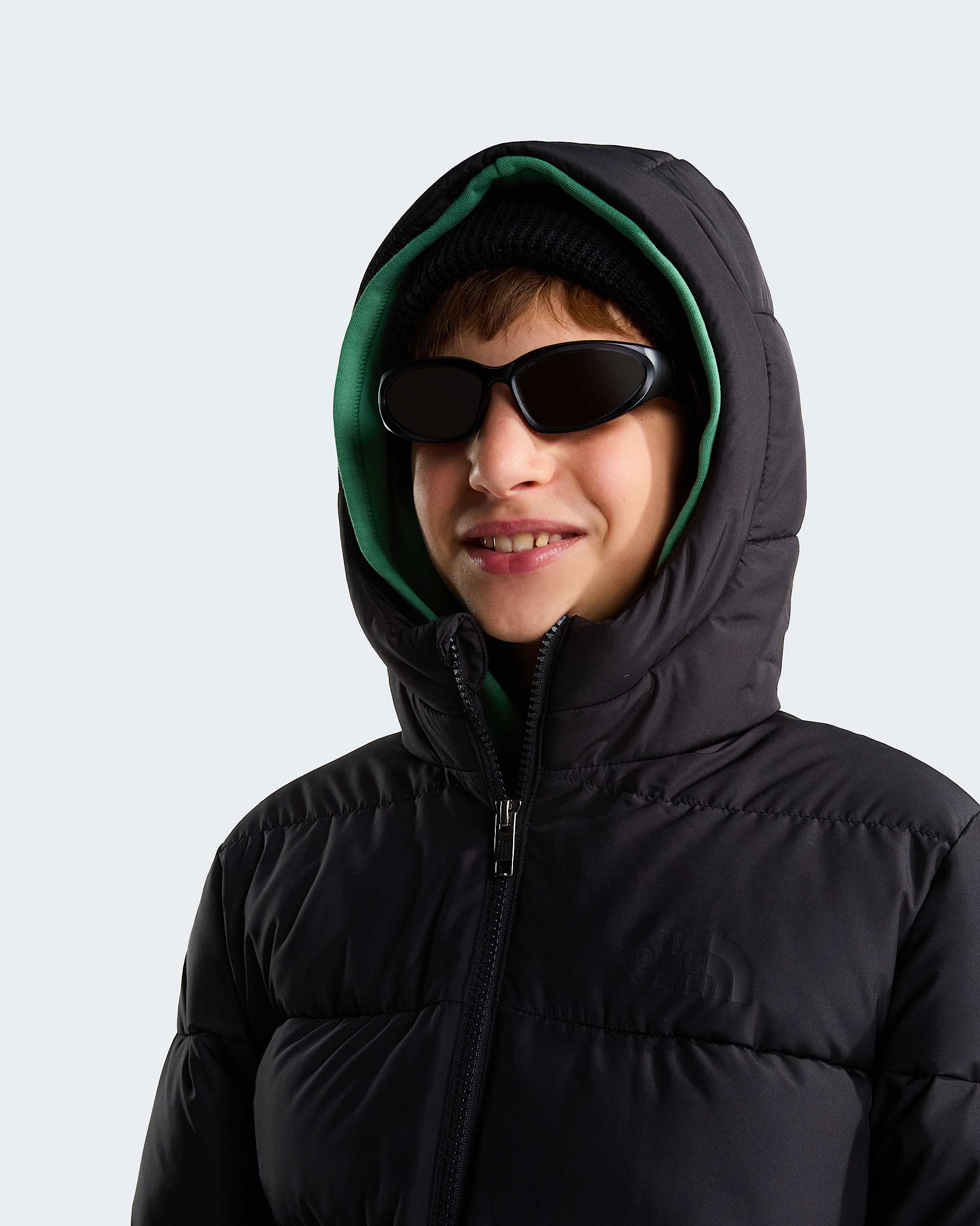 Chaqueta con capucha Frost Fall para jvenes TNF alt5