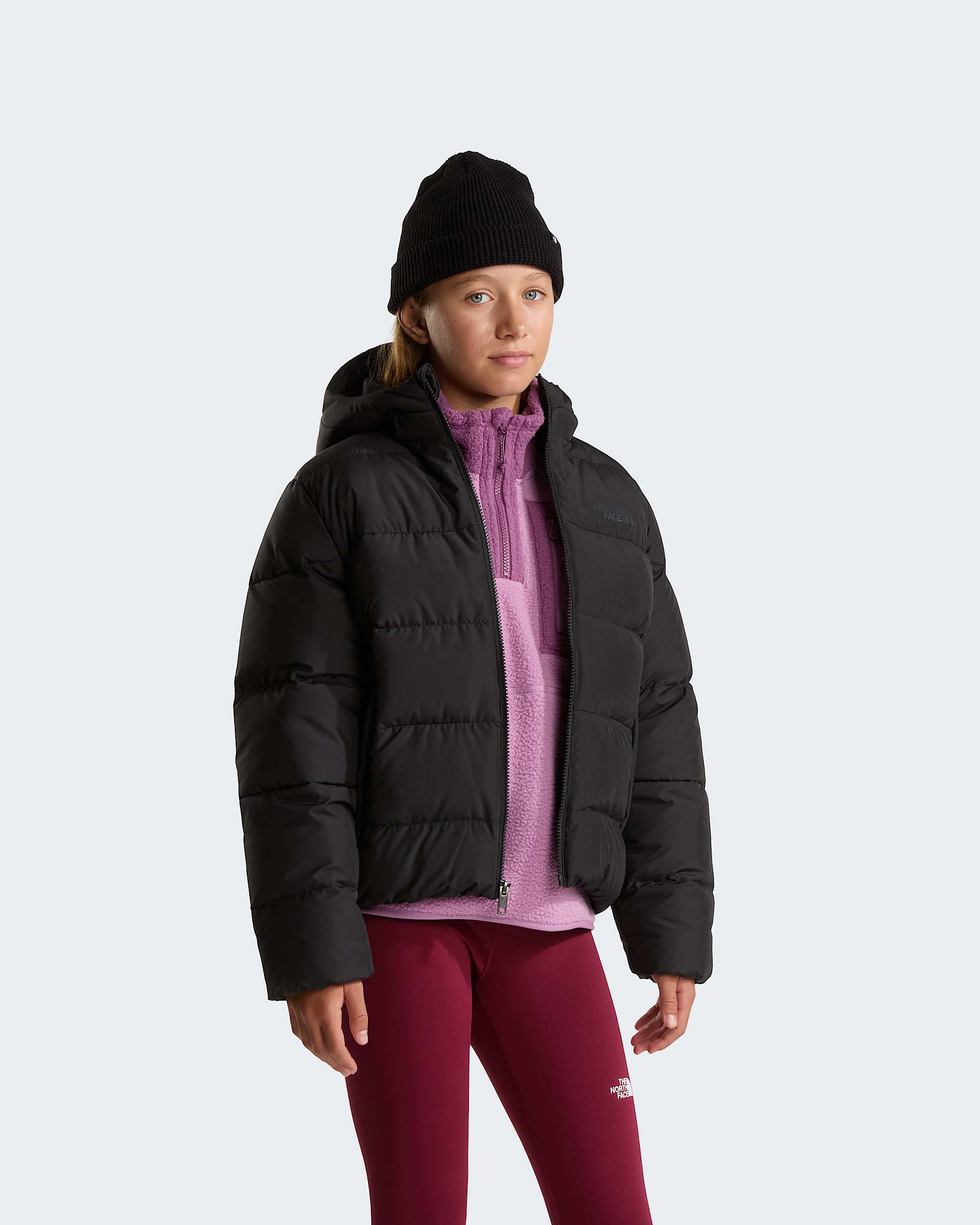 Chaqueta con capucha Frost Fall para jvenes TNF alt15