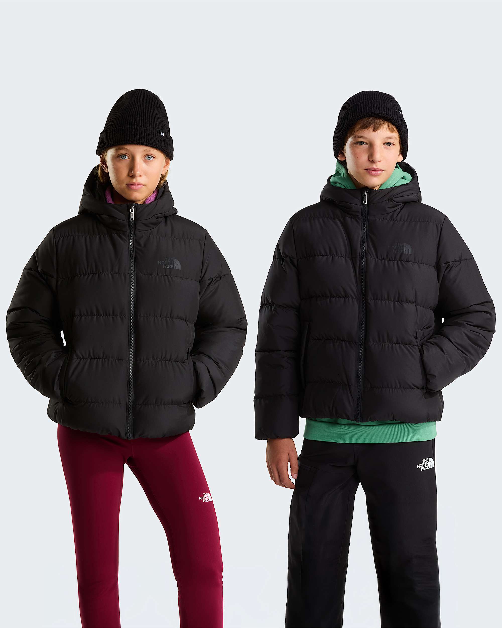 Chaqueta con capucha Frost Fall para jvenes TNF hero
