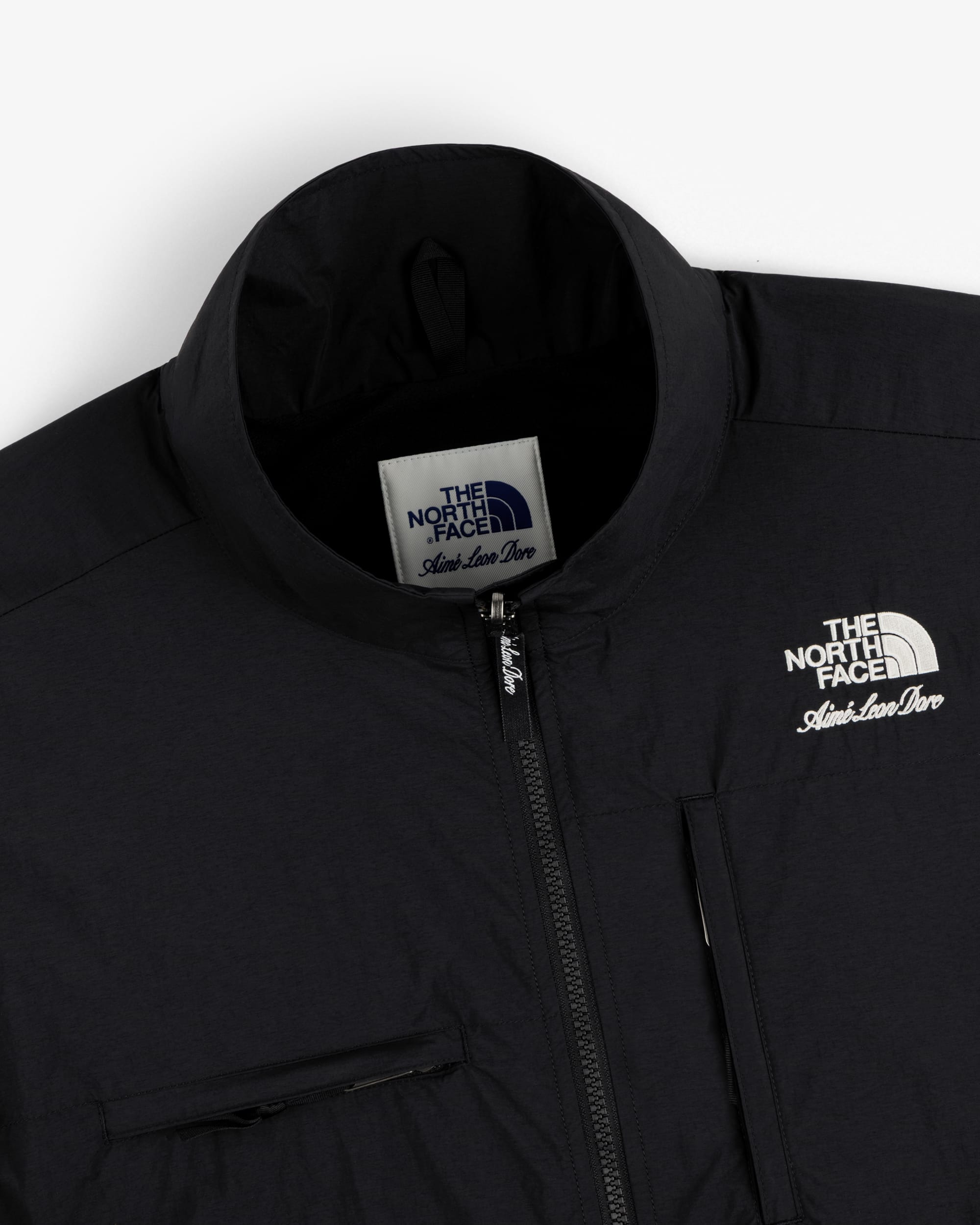 TNF X Aim Leon Dore Nylon Denali Jacke TNF alt1