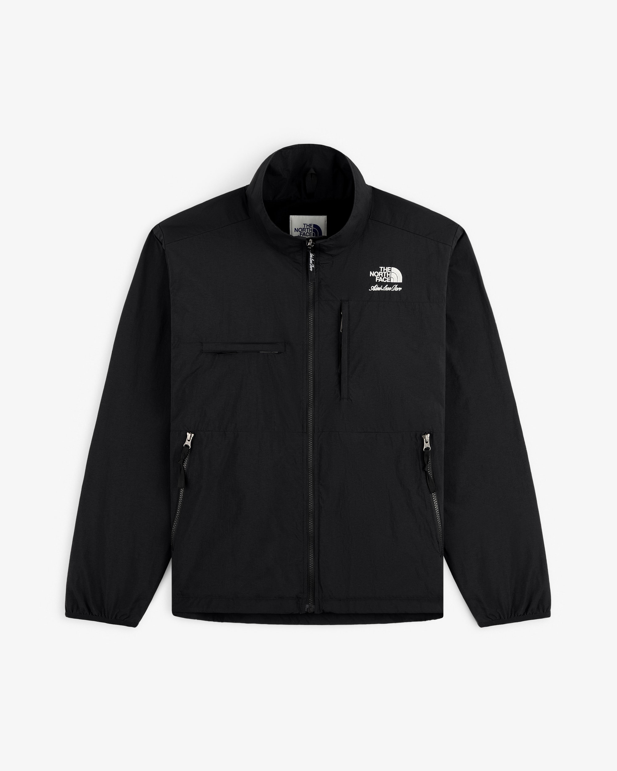 TNF X Aim Leon Dore Nylon Denali Jacke TNF hero