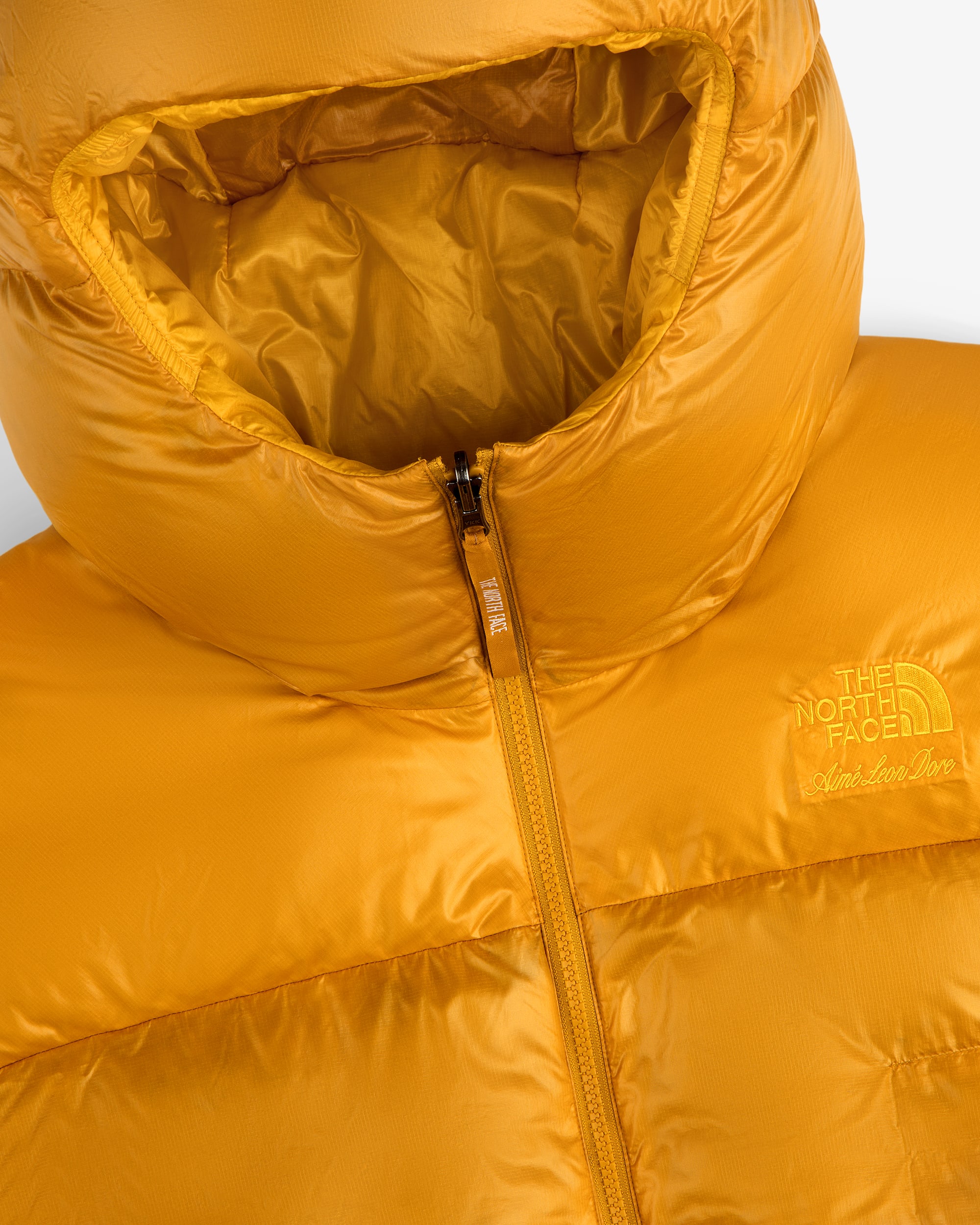 TNF X Aim Leon Dore Pertex 026 Nuptse jakke med htte TNF alt3