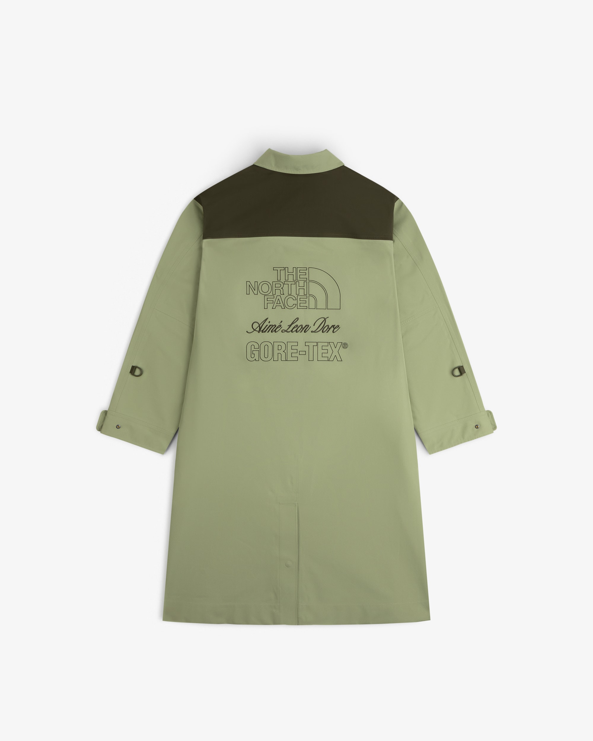 TNF X Aim Leon Dore GORETEX trenchcoat TNF alt1