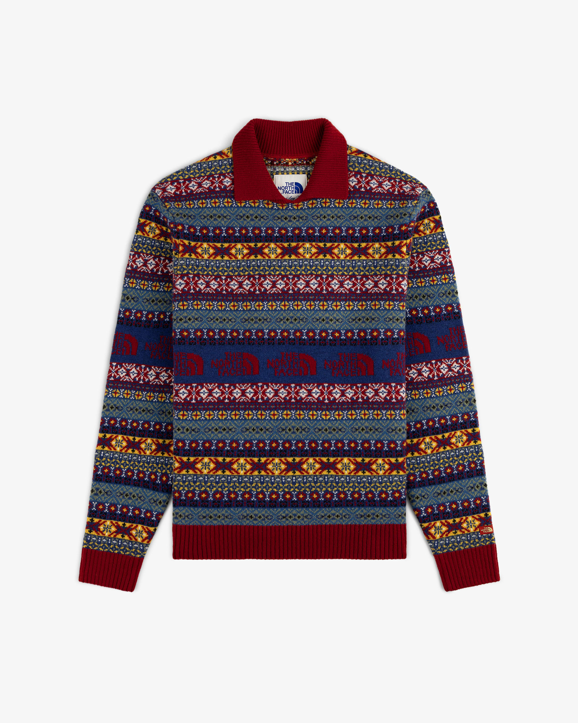 TNF X Aim Leon Dore JacquardPullover TNF hero