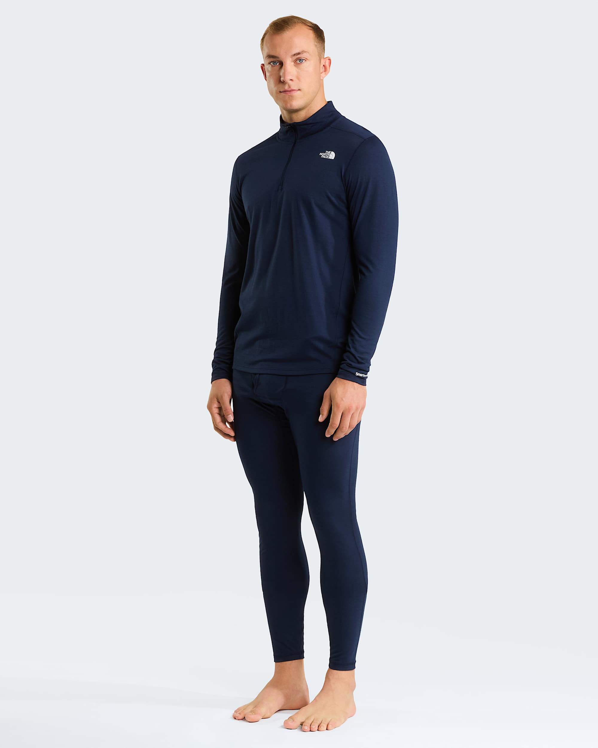 Camisola de manga comprida com fecho de correr de 14 TNF x Smartwool Merino para homem TNF alt1