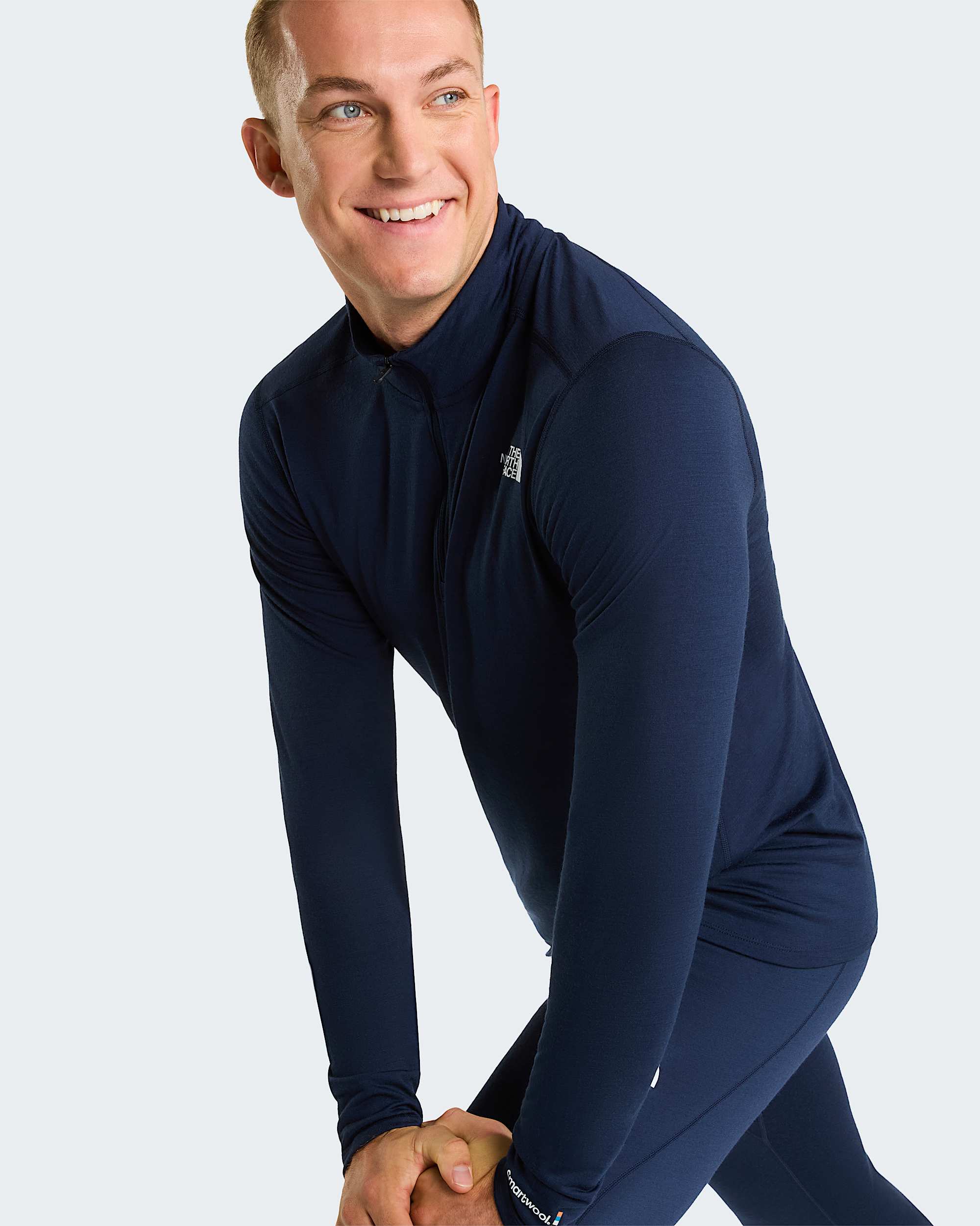 Camisola de manga comprida com fecho de correr de 14 TNF x Smartwool Merino para homem TNF alt6