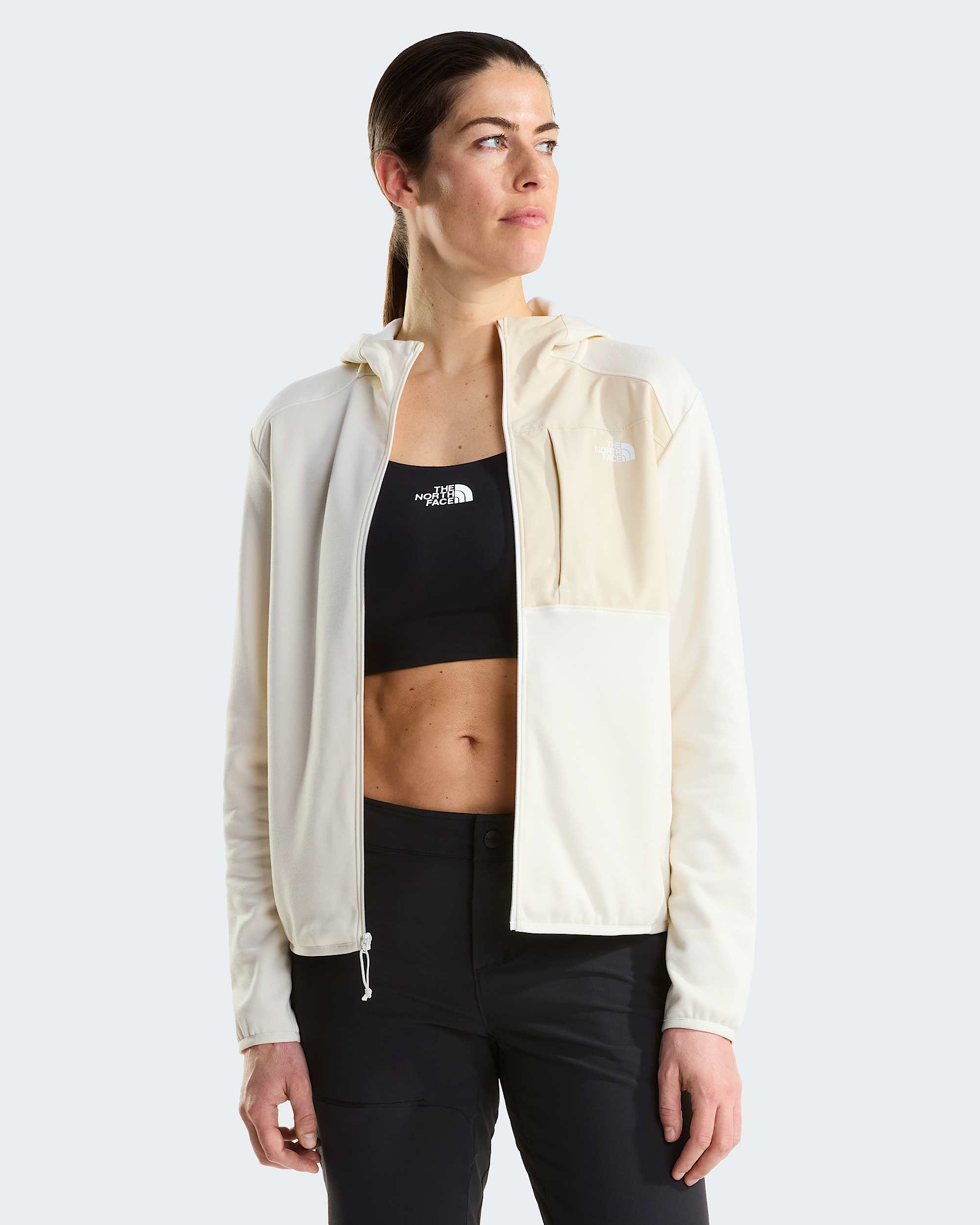 Casaco polar com Capuz TNF Performance para mulher TNF alt4