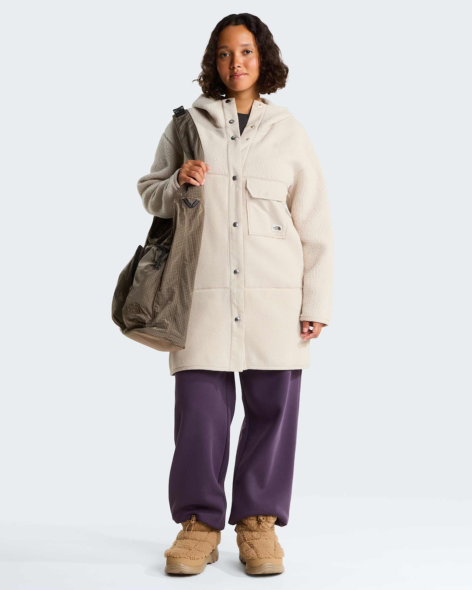 Nuptse Traction Chukka Fleece Boots TNF alt5