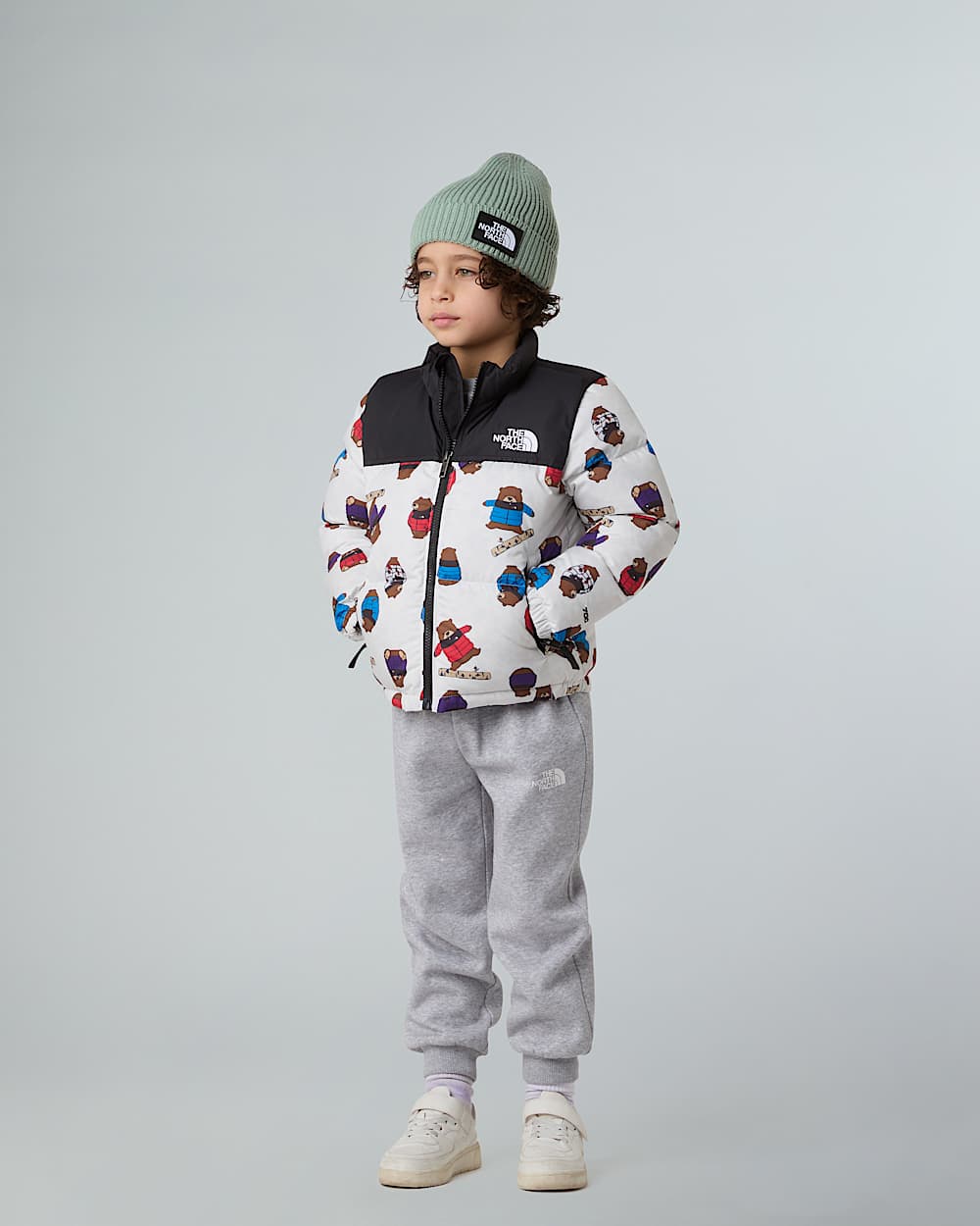 Veste imprime 1996 Retro Nuptse pour enfant TNF ALT5