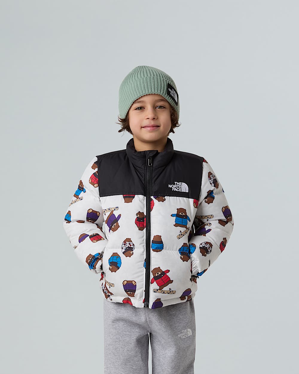 Veste imprime 1996 Retro Nuptse pour enfant TNF ALT4