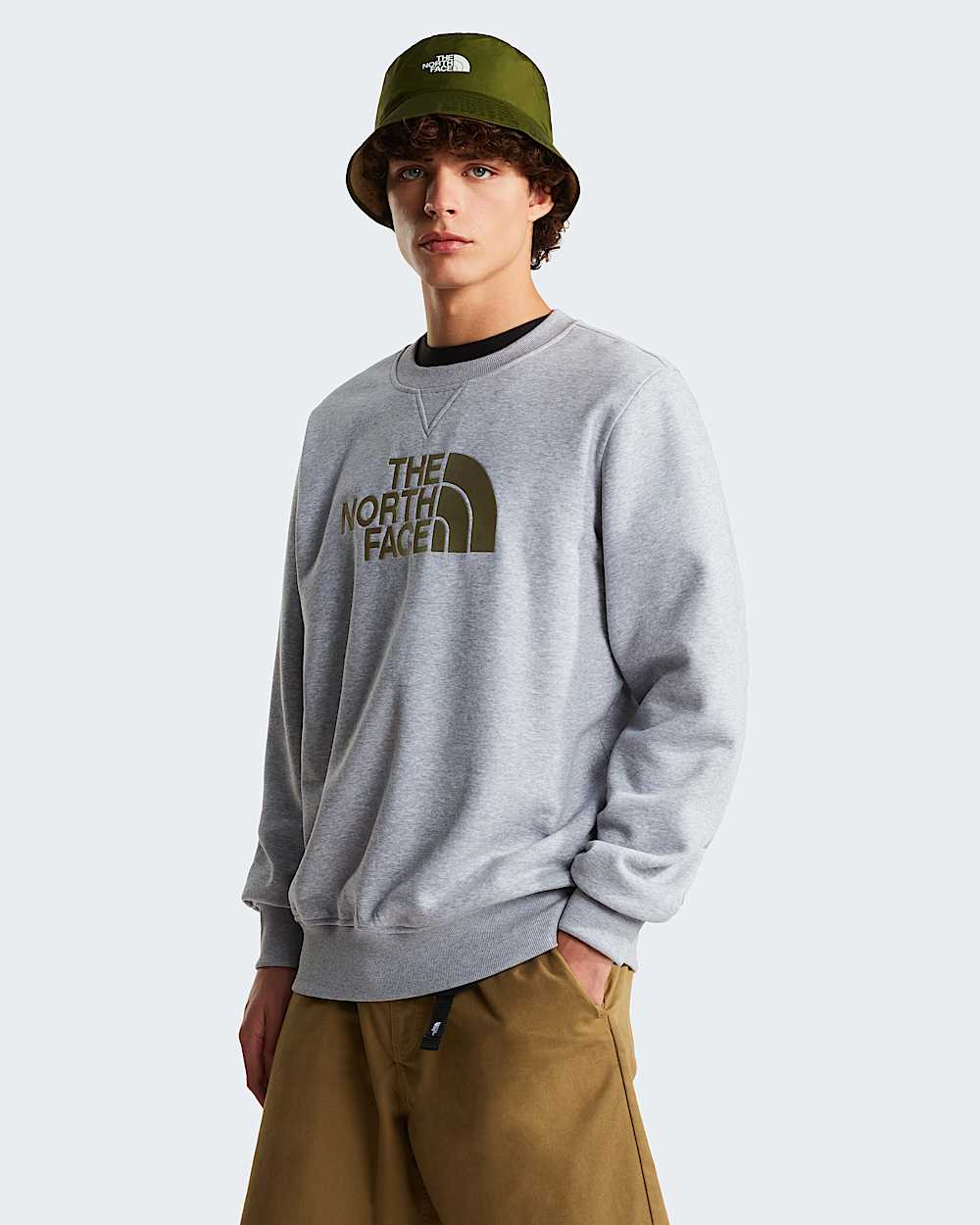 Mens Drew Peak Sweatshirt TNF HERO